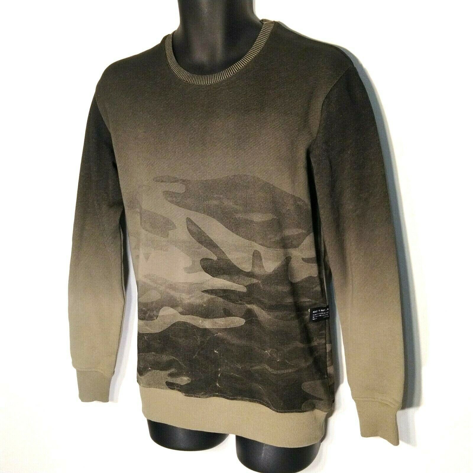 Other ASHES TO DUST Men Camo Graphic Pullover Top Grey Sweatshirt Size US S / EU 44-46 / 1 - 3 Thumbnail