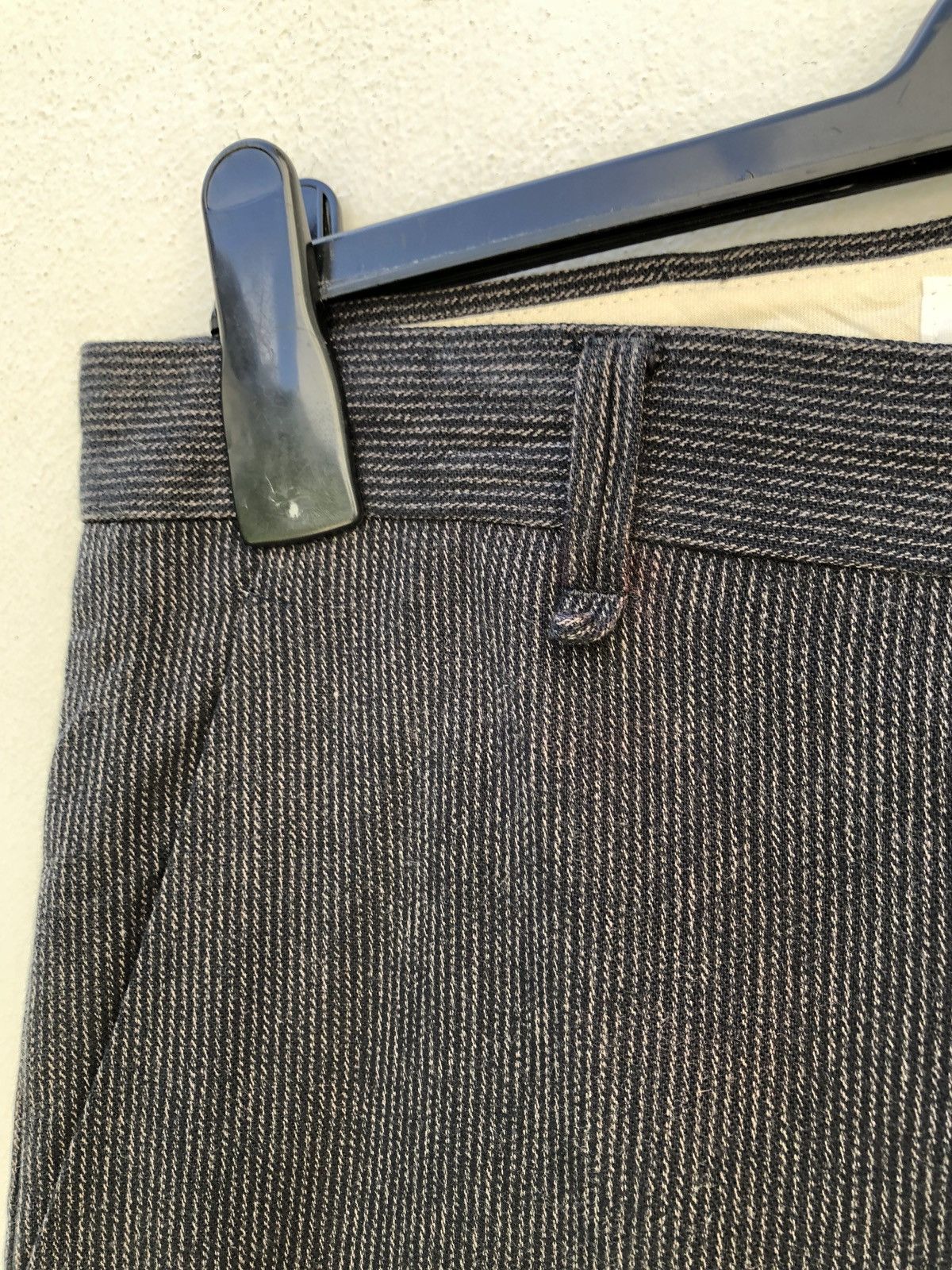 Vintage Analog Lighting Japan Buckle Back Pinstripes Trouser Pant Size US 30 / EU 46 - 4 Thumbnail