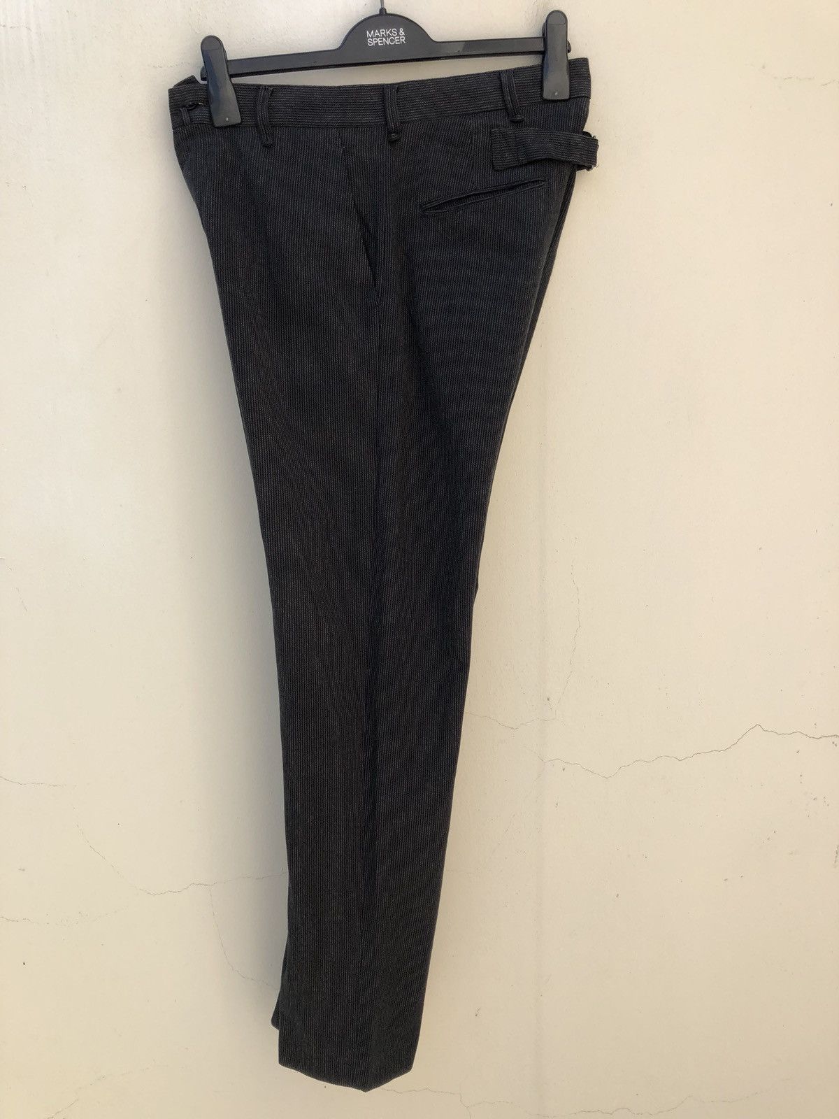Vintage Analog Lighting Japan Buckle Back Pinstripes Trouser Pant Size US 30 / EU 46 - 9 Thumbnail