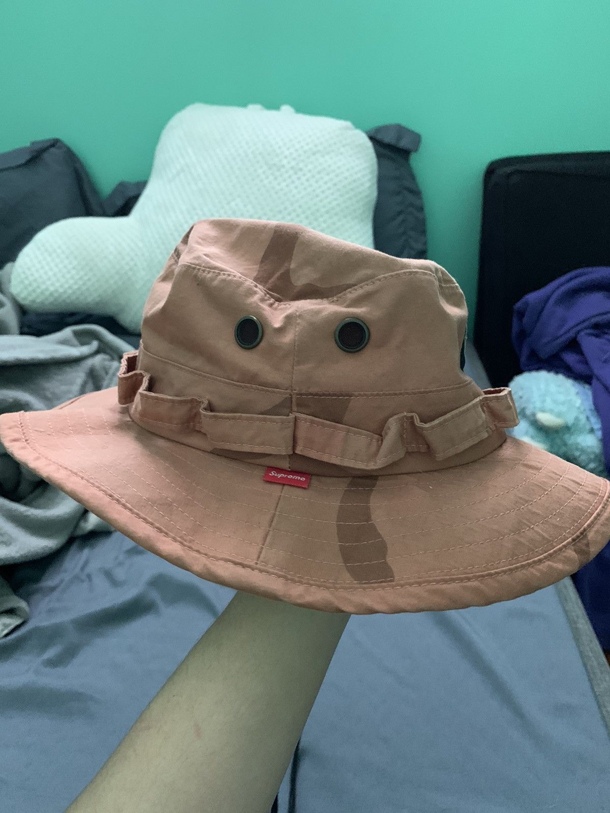 Stone Island Supreme Supreme Stone Island Coral Camo Boonie Hat Grailed