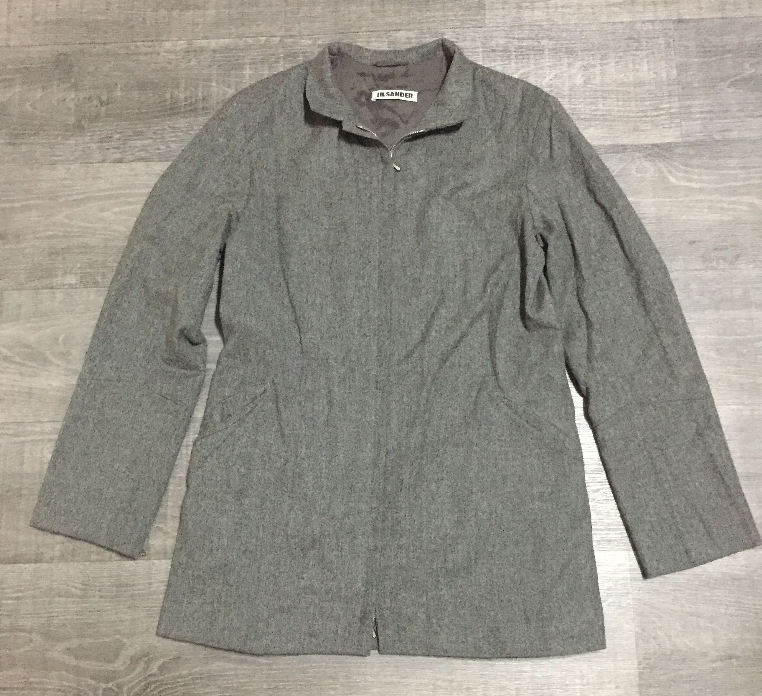 Jil Sander Women's Jil Sander Wool Trench Coat Light Jacket Blazer Size XS / US 0-2 / IT 36-38 - 2 Thumbnail