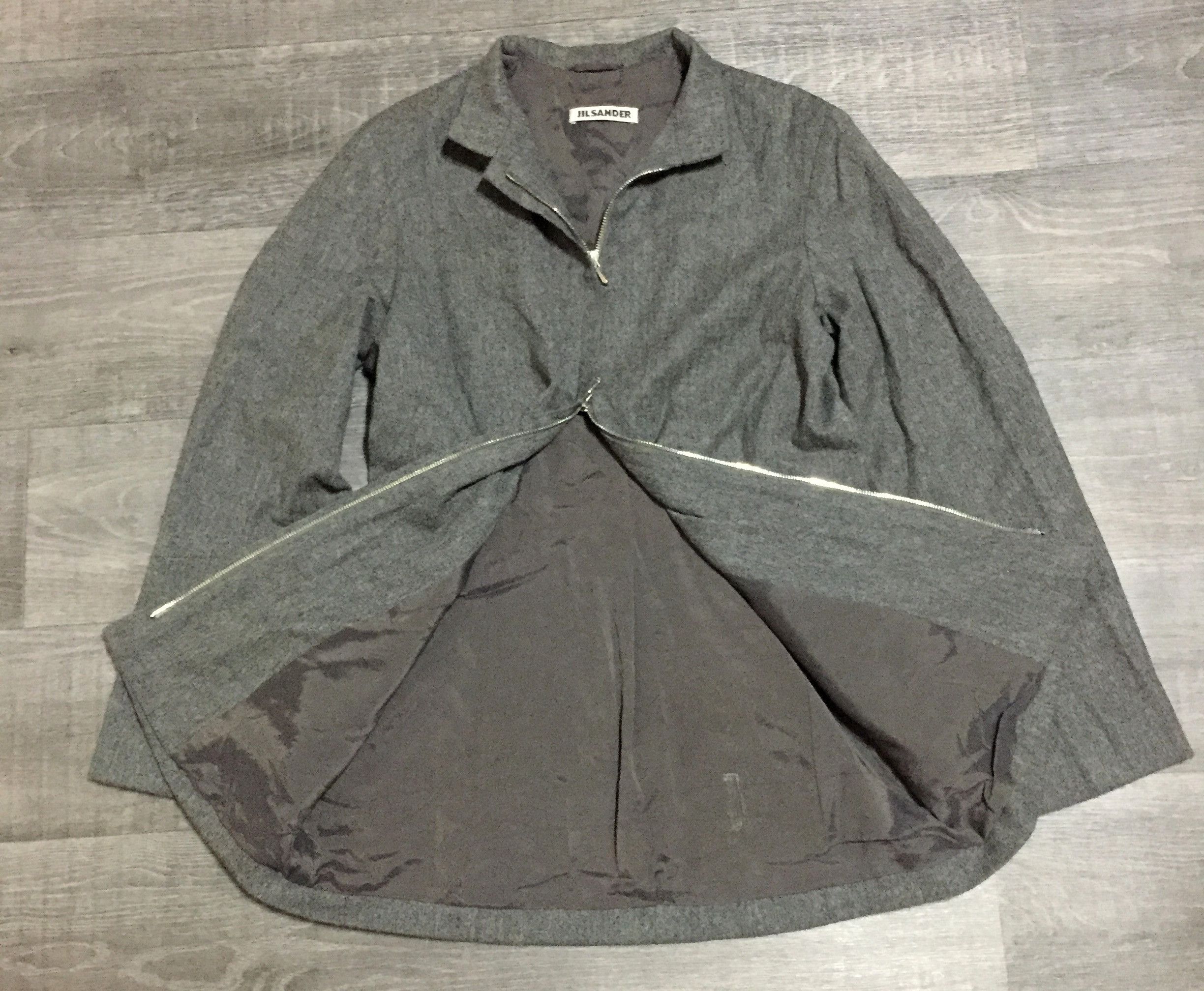 Jil Sander Women's Jil Sander Wool Trench Coat Light Jacket Blazer Size XS / US 0-2 / IT 36-38 - 3 Thumbnail