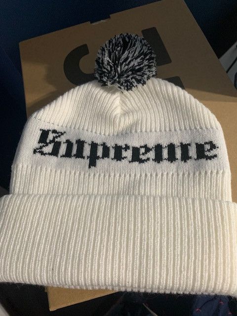 Supreme old best sale english beanie