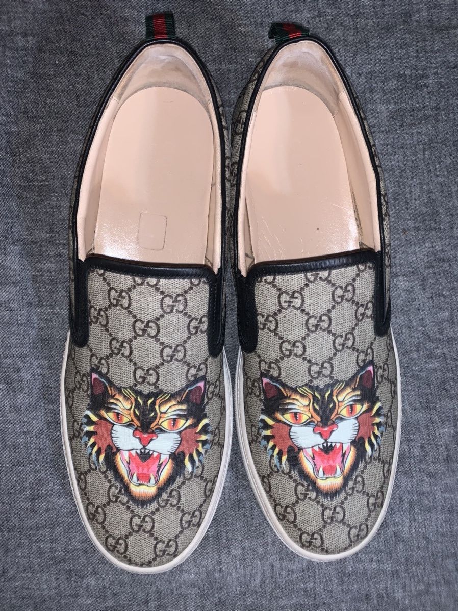 Gucci Slip On Angry Cat Grailed