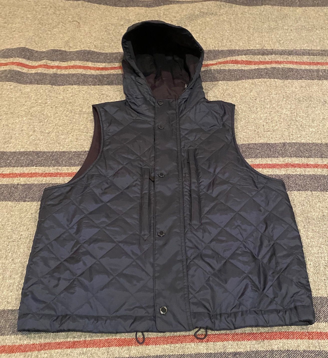 Engineered Garments Engineered Garments x Barbour Field Vest Navy M Size US M / EU 48-50 / 2 - 2 Thumbnail