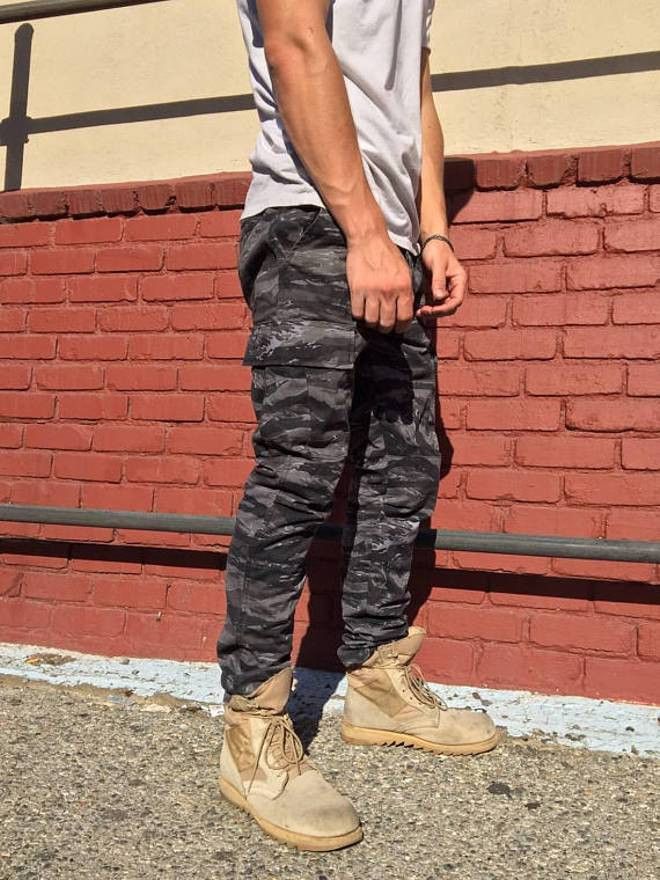 Handmade Custom Tailored Grey Tiger Camo Cargos | Grailed