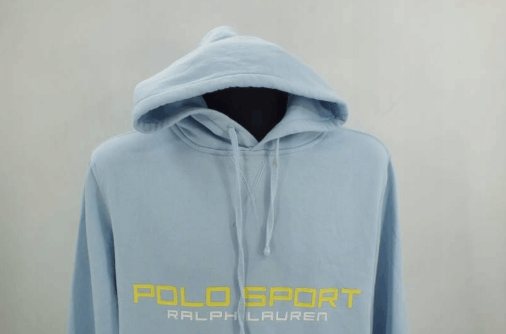 Polo Ralph Lauren Vintage Polo Sport Ralph Lauren Baby Blue Hoodie Size US L / EU 52-54 / 3 - 2 Preview
