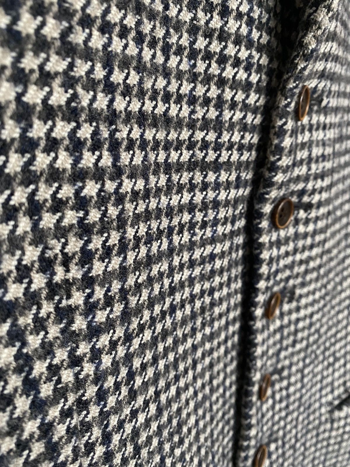 Suitsupply Blue houndstooth Vest Size 36R - 2 Thumbnail