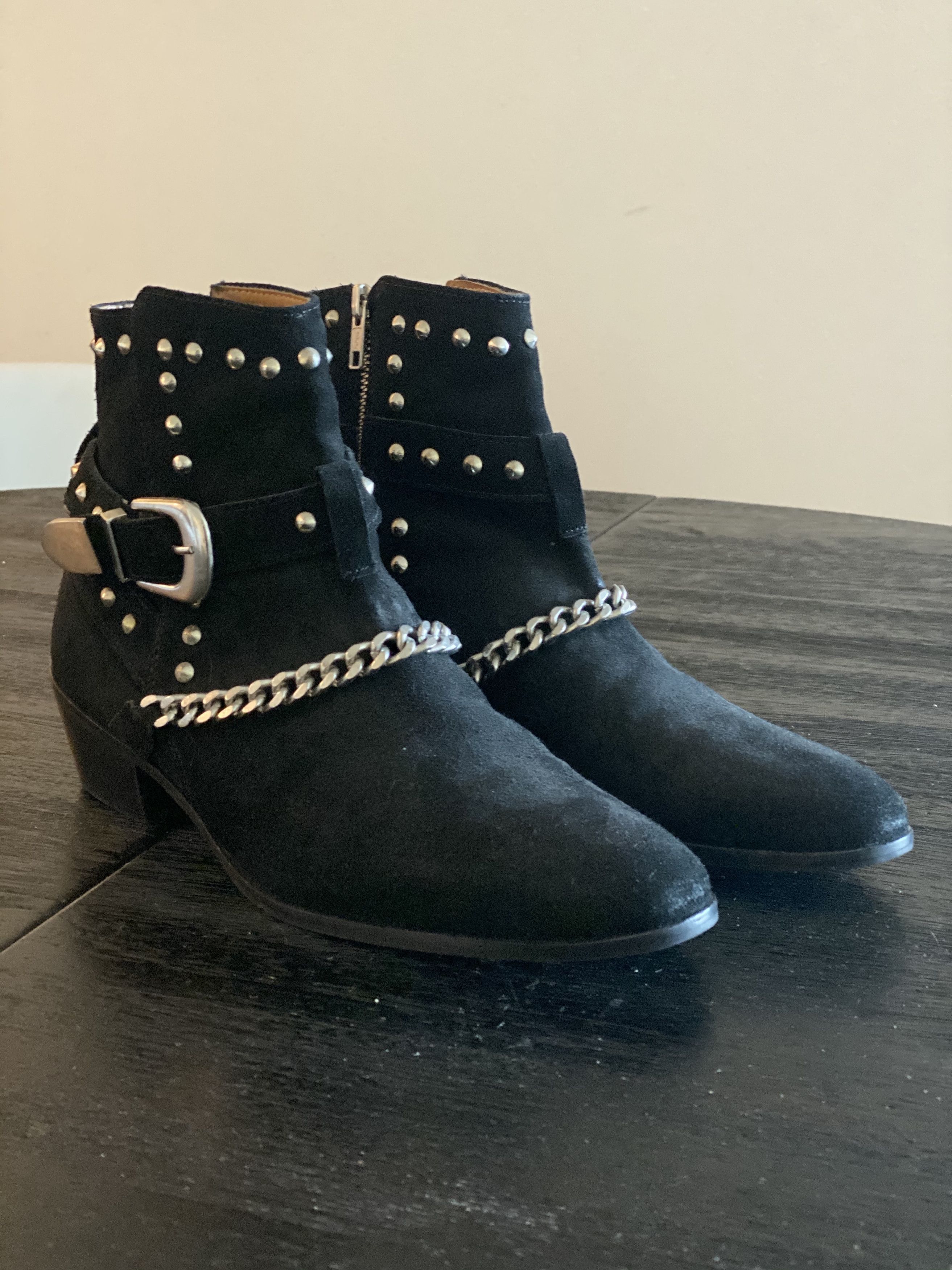 Designer House Of Hounds Topman Suede Studded Chain Harness Buckle Chelsea Boots Grailed