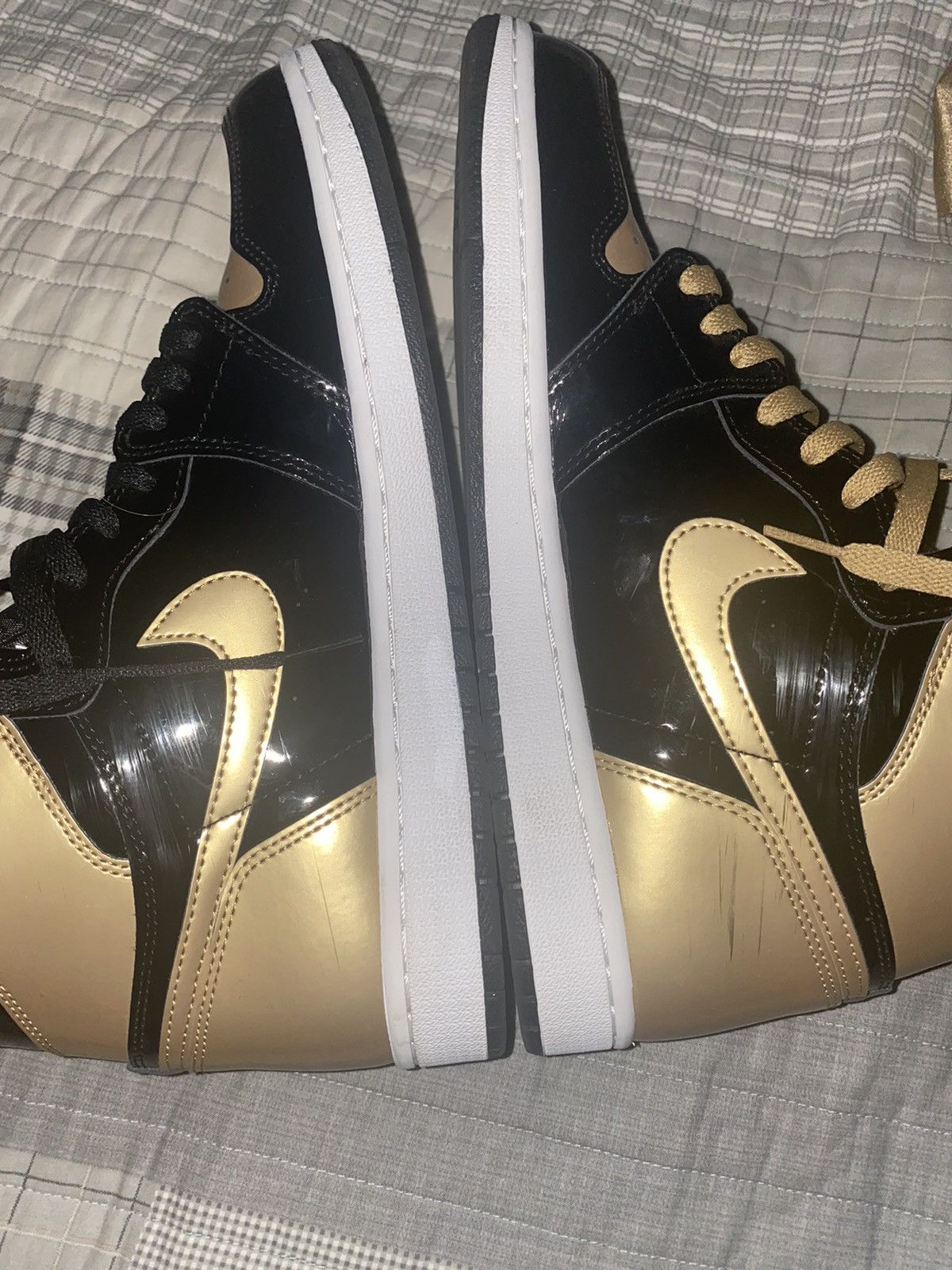 Jordan Brand Jordan 1 Retro High NRG Patent Gold Toe Size US 10.5 / EU 43-44 - 2 Thumbnail