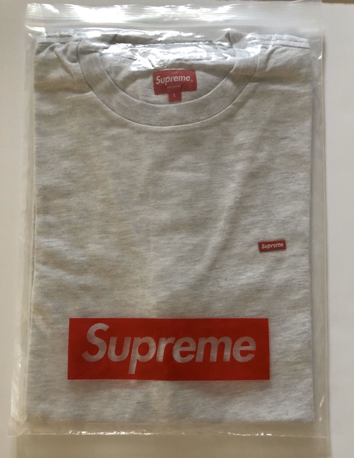 Supreme Supreme small box logo tee SS16 Ash Heather Gray L NEW Size US L / EU 52-54 / 3 - 2 Thumbnail