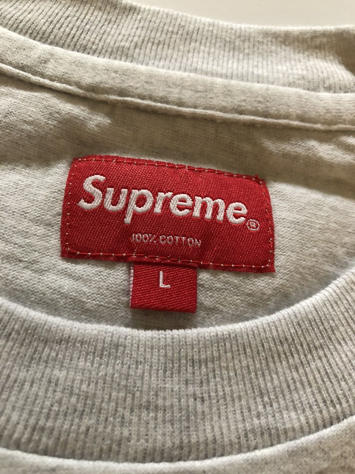 Supreme Supreme small box logo tee SS16 Ash Heather Gray L NEW Size US L / EU 52-54 / 3 - 4 Thumbnail
