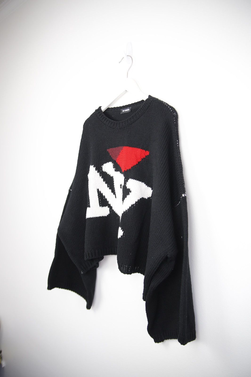 Raf Simons “I Love Ny” Cropped Knit Sweater