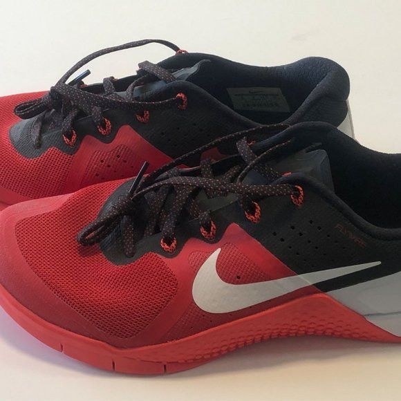 Nike NEW Nike Metcon 2 Mens Crossfit Size 9 Black and R Grailed