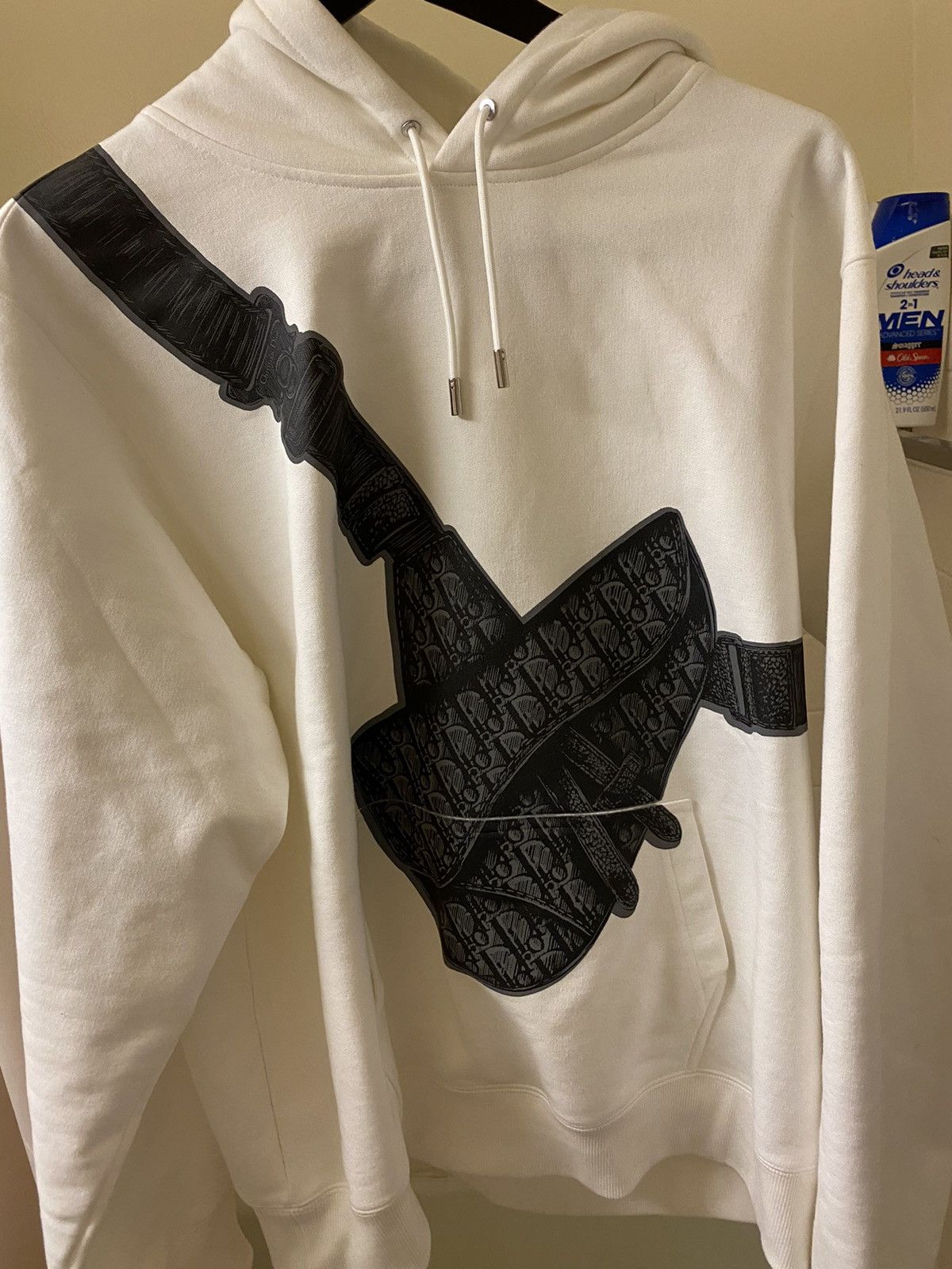 Dior White Cotton Hoodie With Saddle Bag Print Grailed