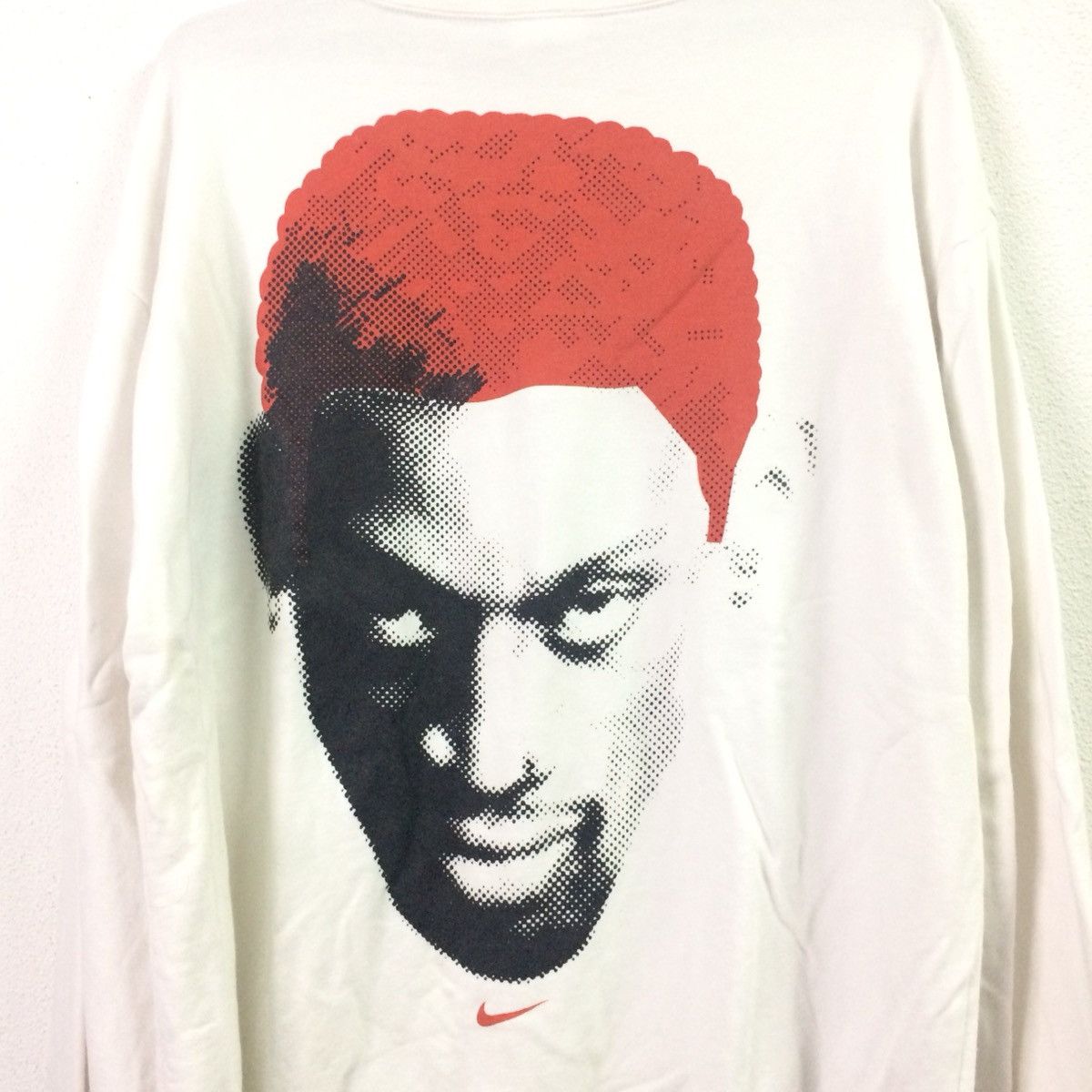 Nike Vintage Nike Dennis Rodman Crewneck Chicago Bulls Tee Shirt Size US XL / EU 56 / 4 - 2 Preview