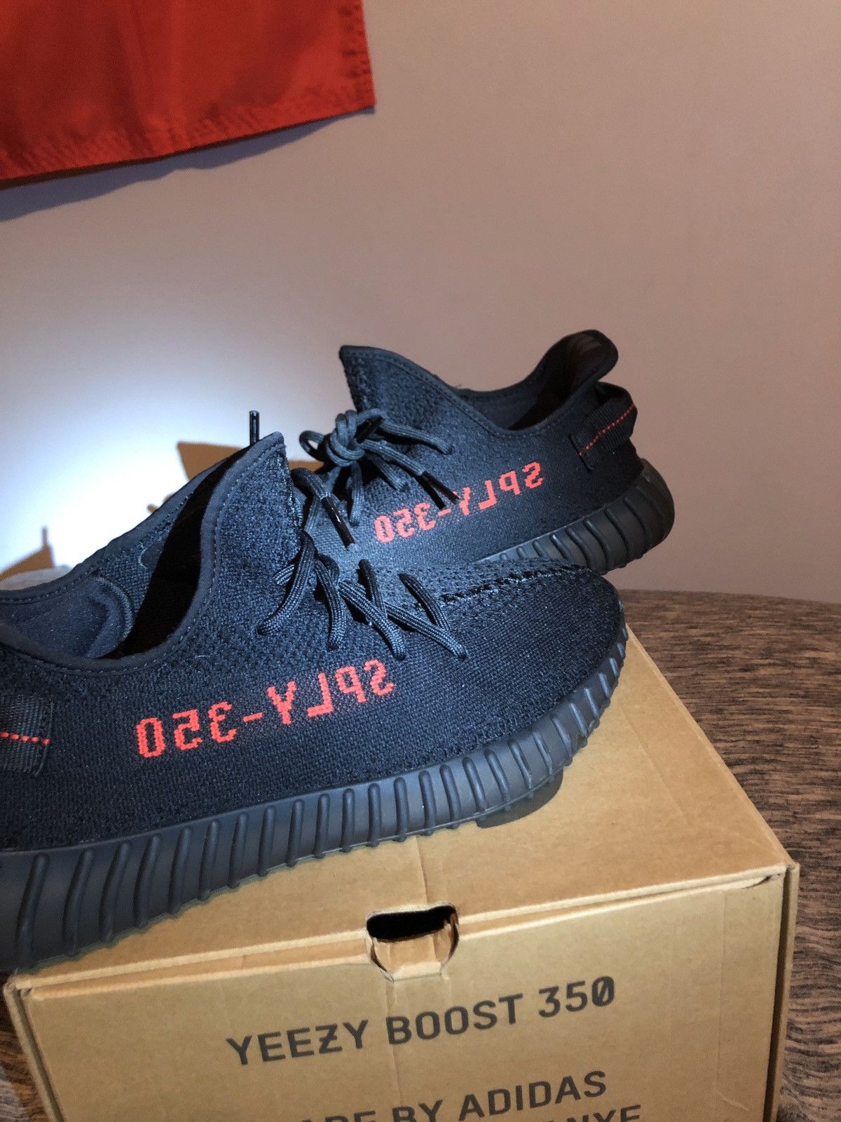 adidas Yeezy 350 V2 Bred 2017 size 7.5 with box Yeezy Boost 350 Bred | eBay main image 2