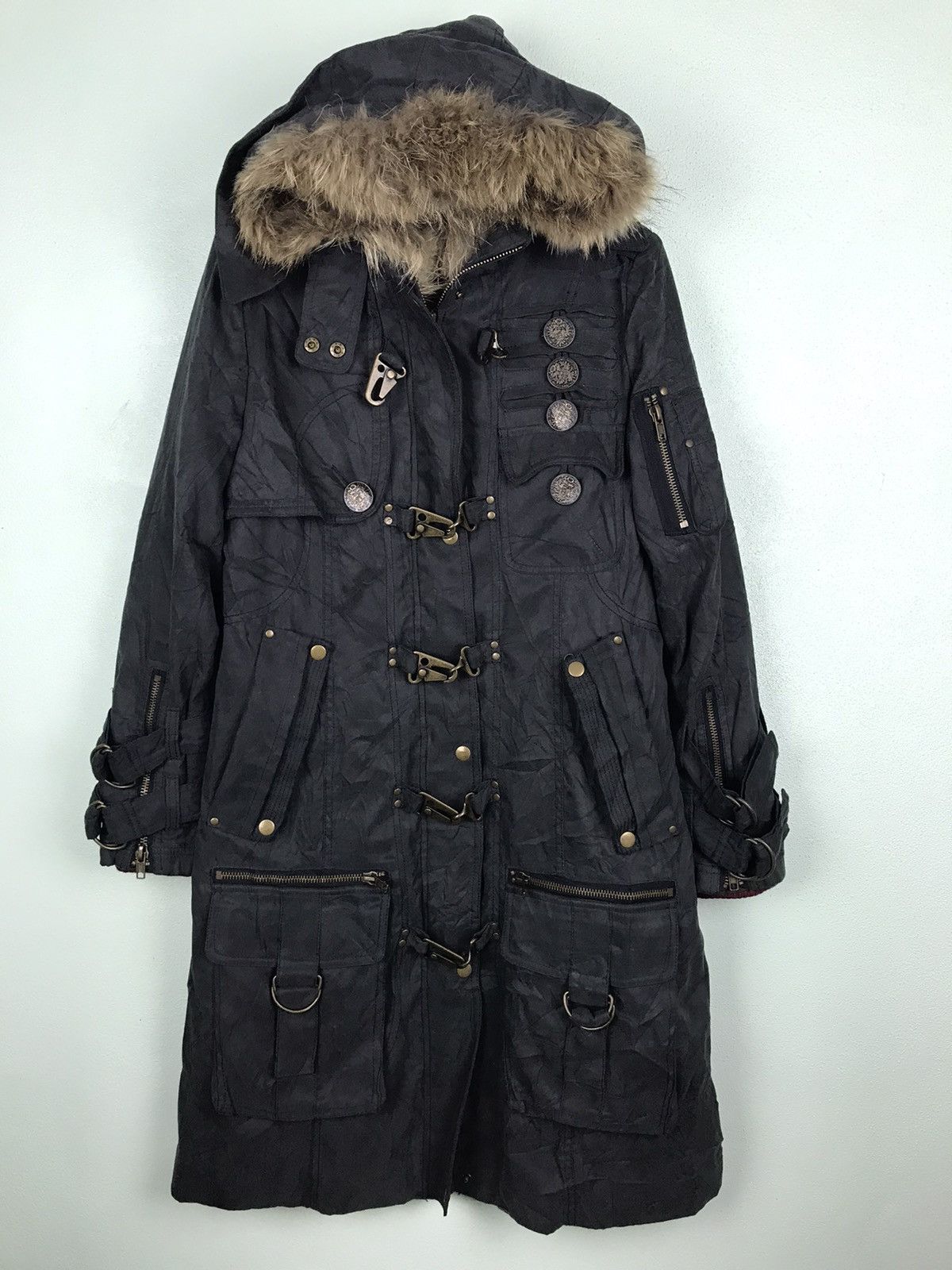 Japanese Brand LAST DROP!! Swordfish harajuku rebel steampunk parkas