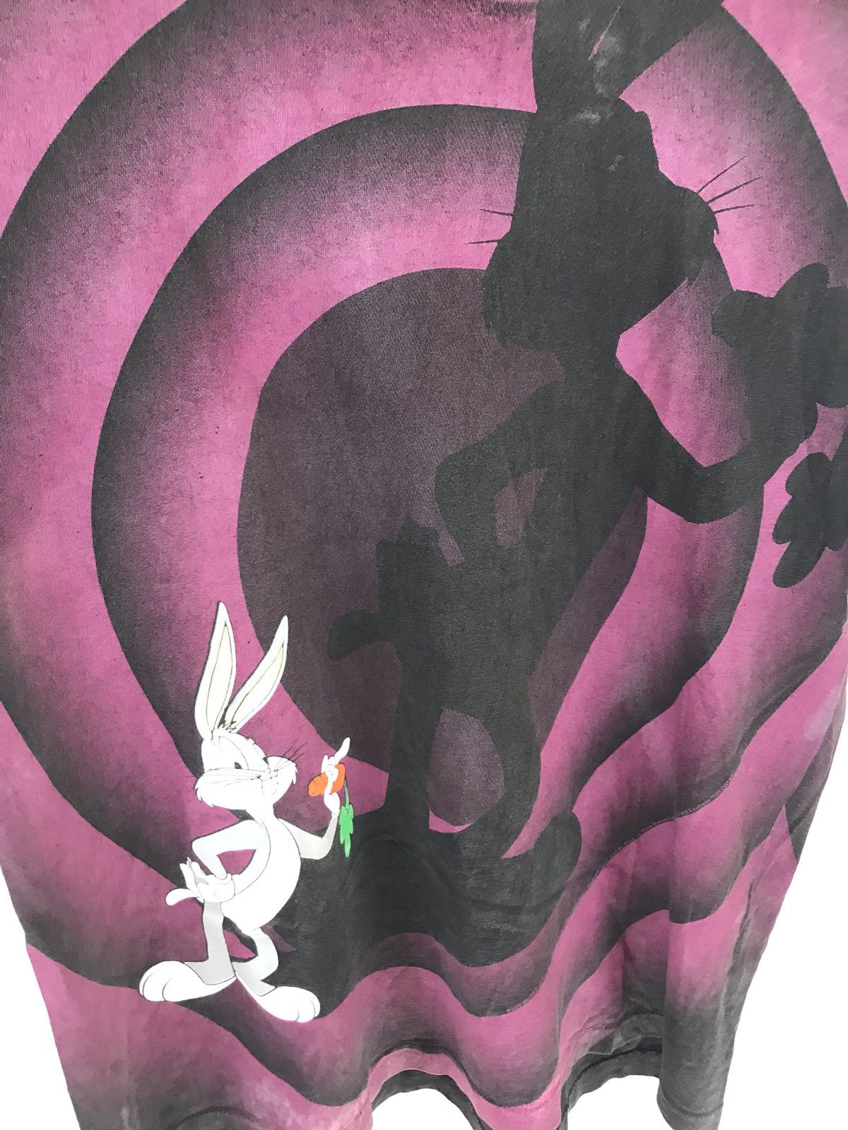 Cartoon Network Vintage Bugs Bunny Looney Tunes Chracter All Overprint Size US L / EU 52-54 / 3 - 3 Thumbnail