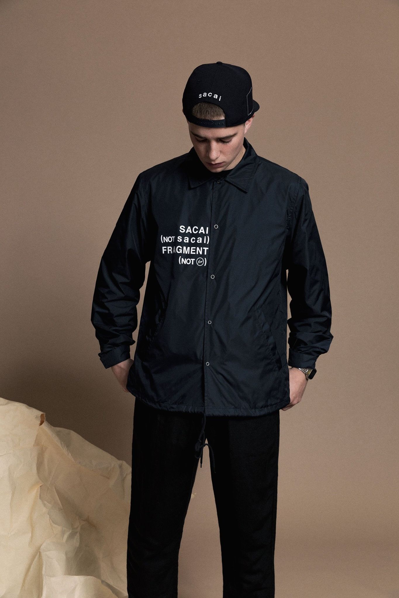Fragment Design × Sacai Sacai x Fragment Design Coach Black