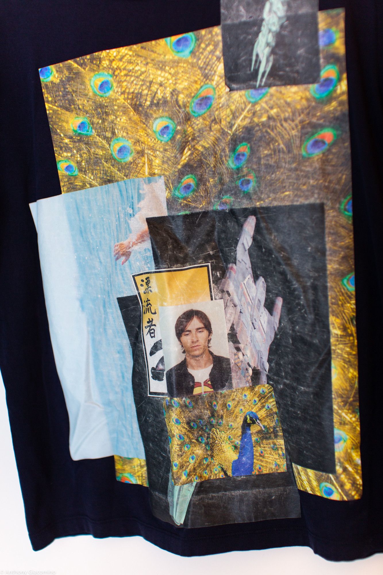 Raf Simons RAF Simons Peacock Collage Tee Size US S / EU 44-46 / 1 - 2 Thumbnail