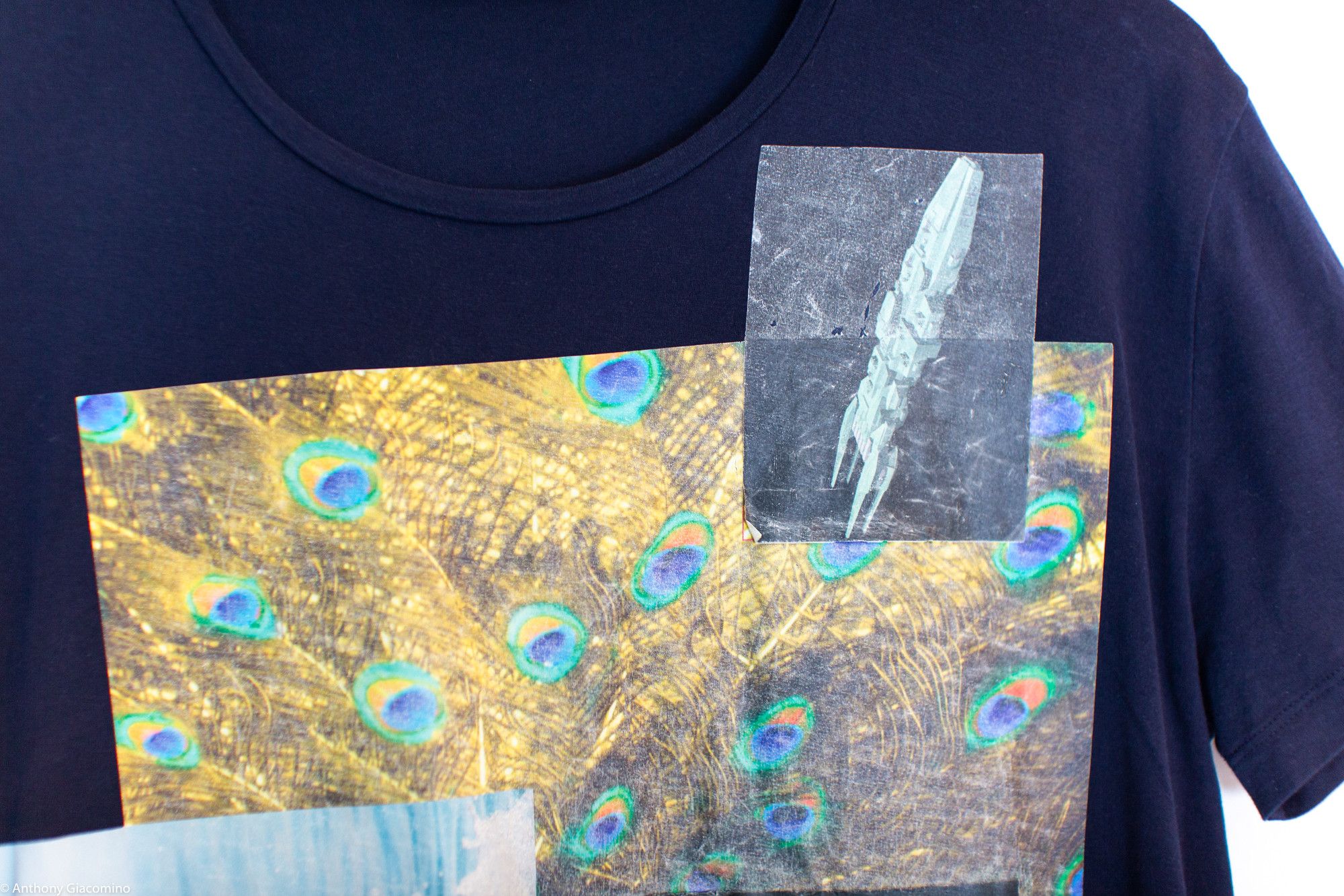 Raf Simons RAF Simons Peacock Collage Tee Size US S / EU 44-46 / 1 - 3 Thumbnail