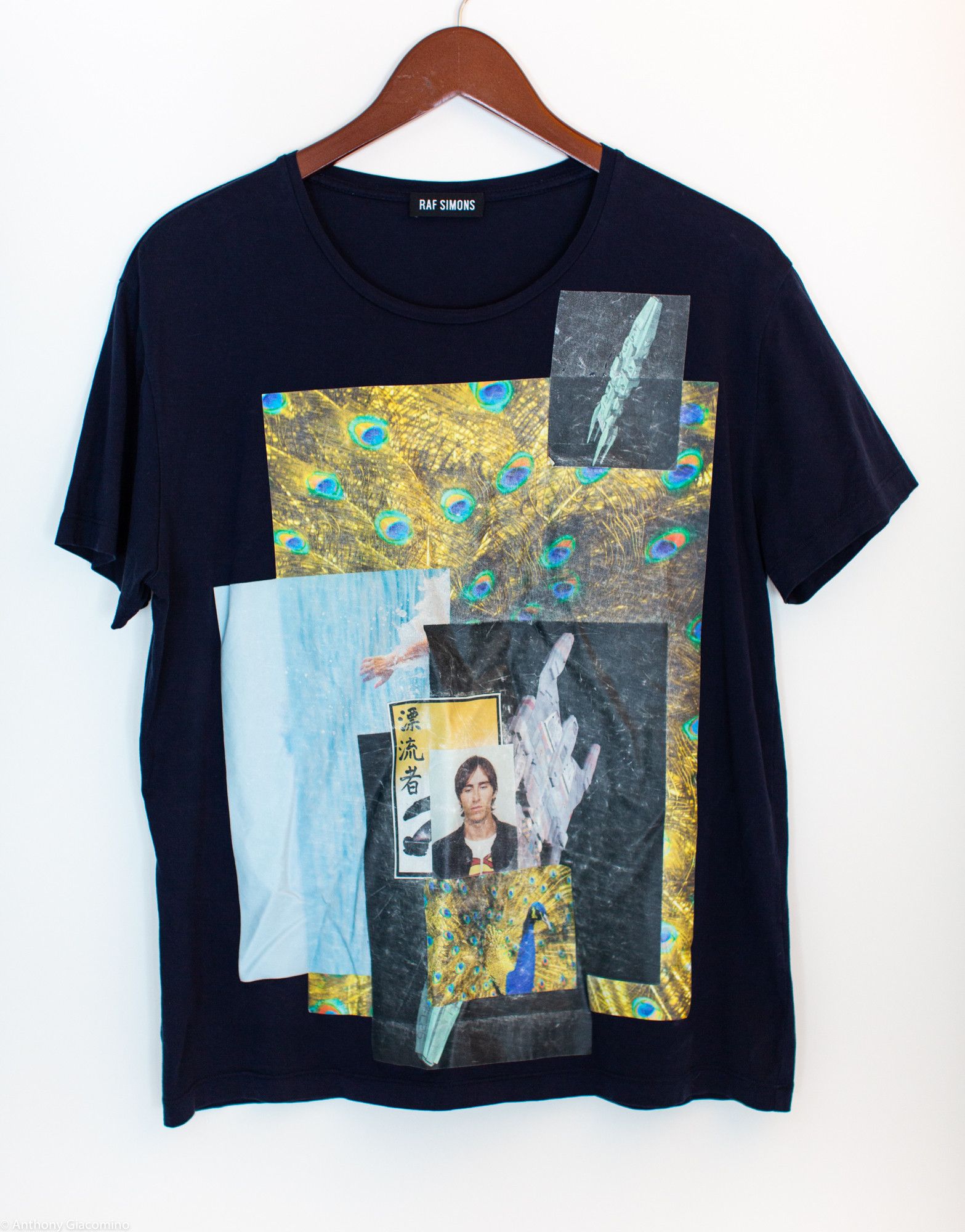 Raf Simons RAF Simons Peacock Collage Tee Size US S / EU 44-46 / 1 - 1 Thumbnail