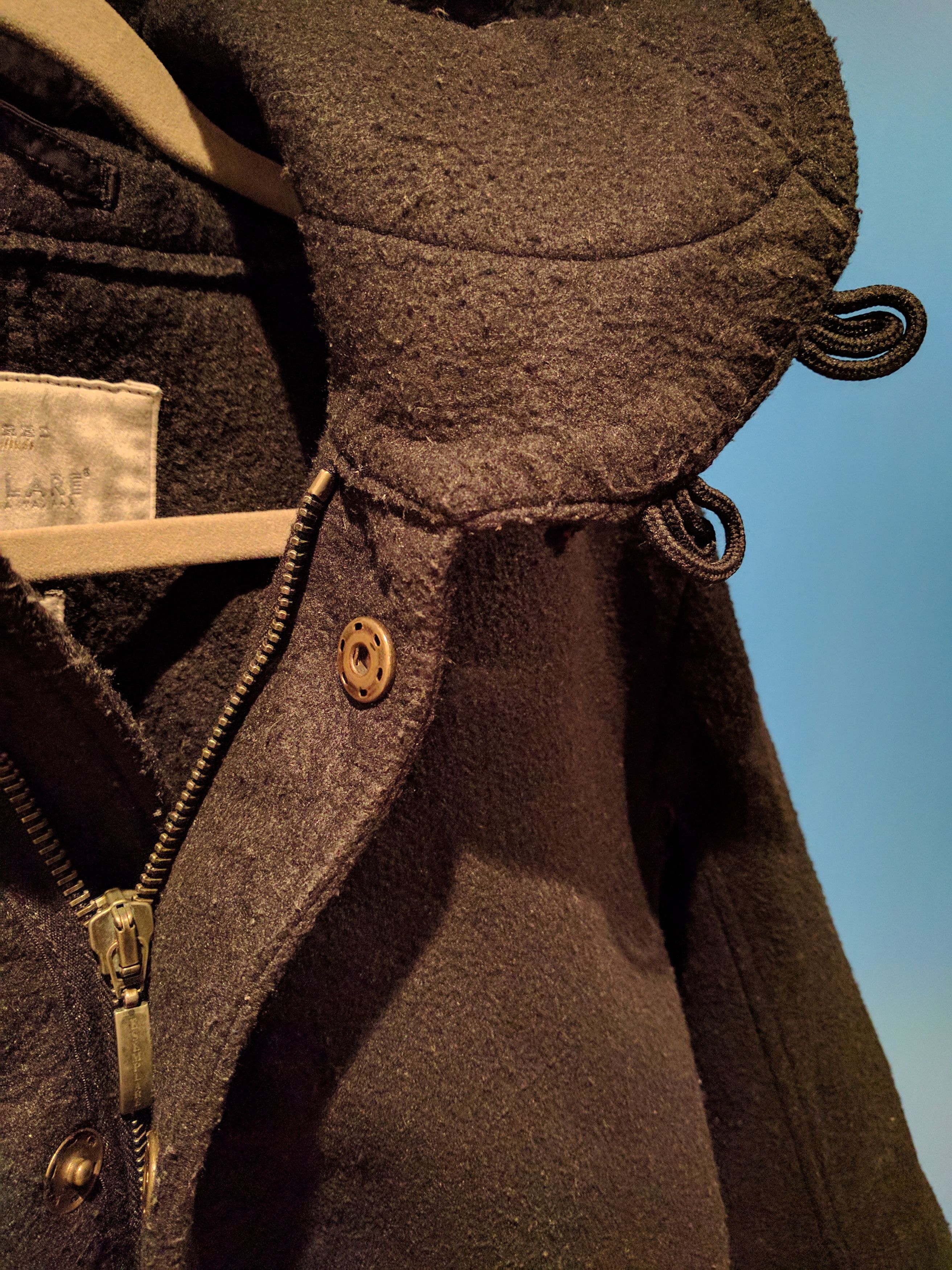 Esemplare Black Boiled Polyester Fishtail Parka Fits L, Tagged XL Size US L / EU 52-54 / 3 - 4 Thumbnail