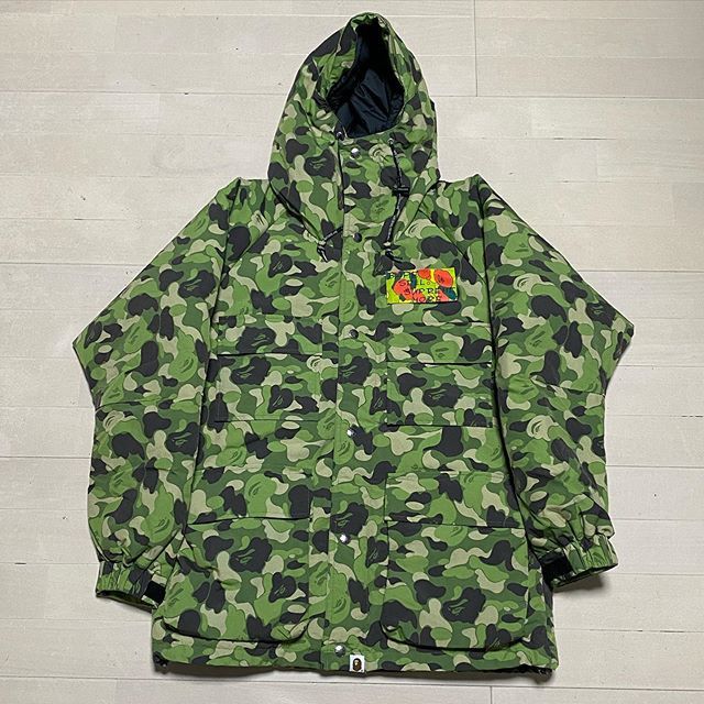 BAPE ABC camo DOWN JACKET﻿