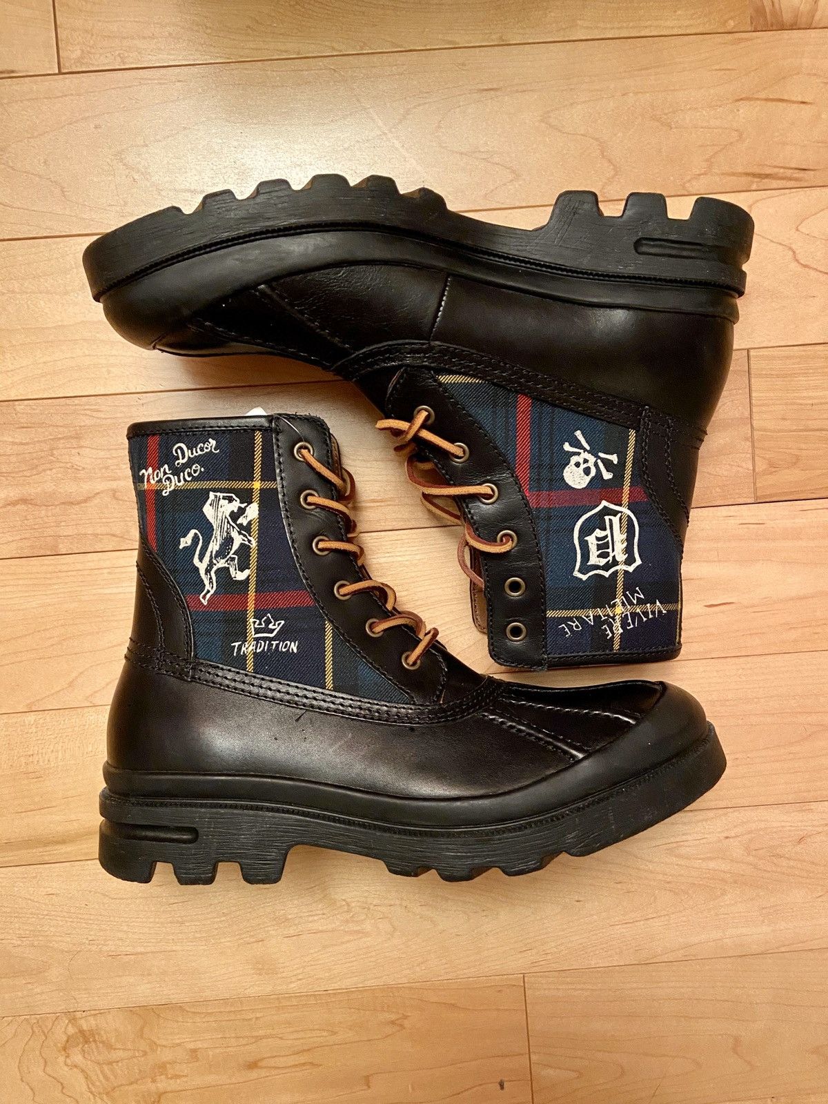 Polo Ralph Lauren Polo Ralph Lauren Udel Tartan Plaid Skull Duck Boots Grailed