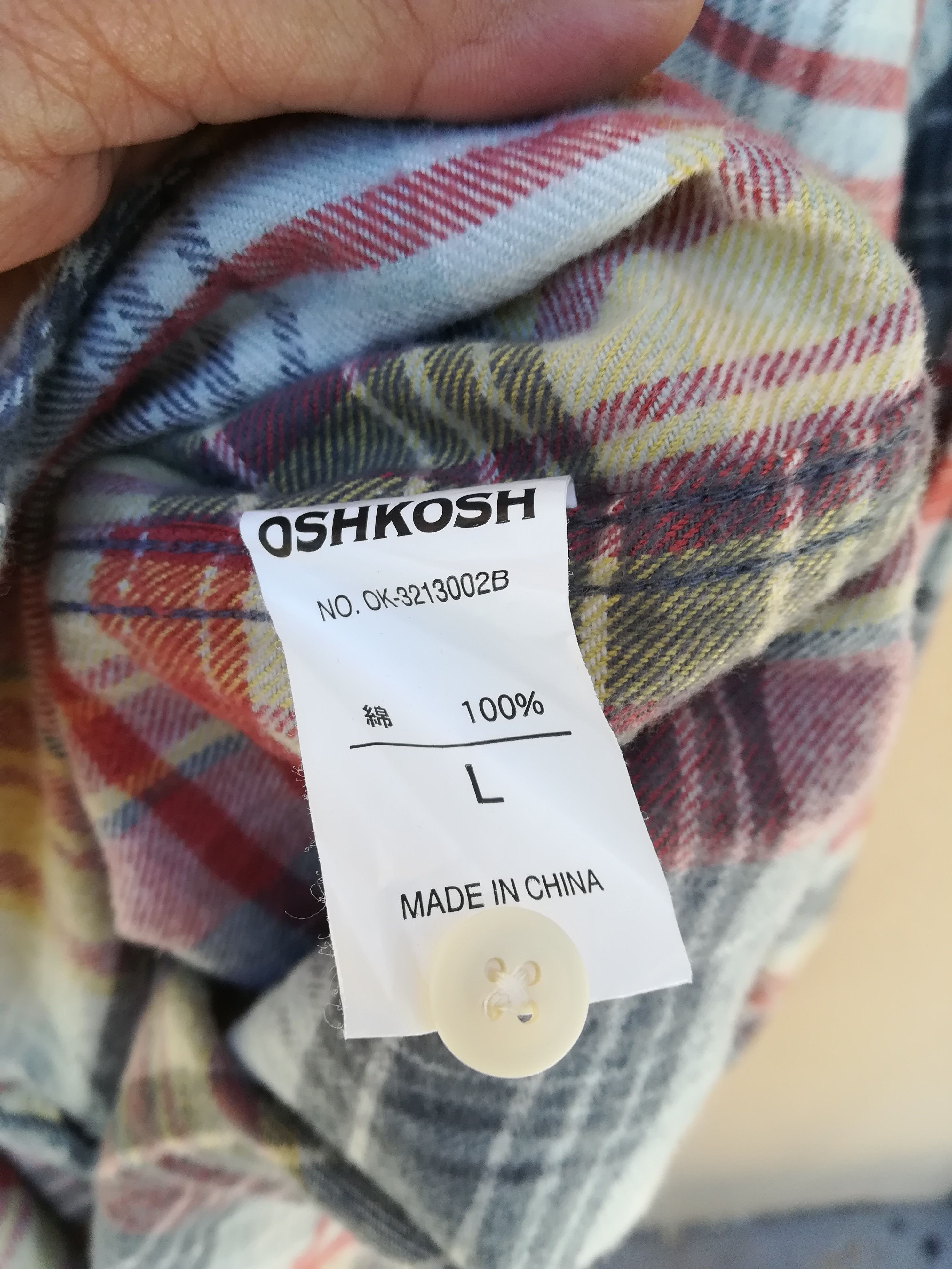Flannel × Oshkosh Oshkosh Chekered Flannel American Cowboy Style Size US M / EU 48-50 / 2 - 3 Thumbnail
