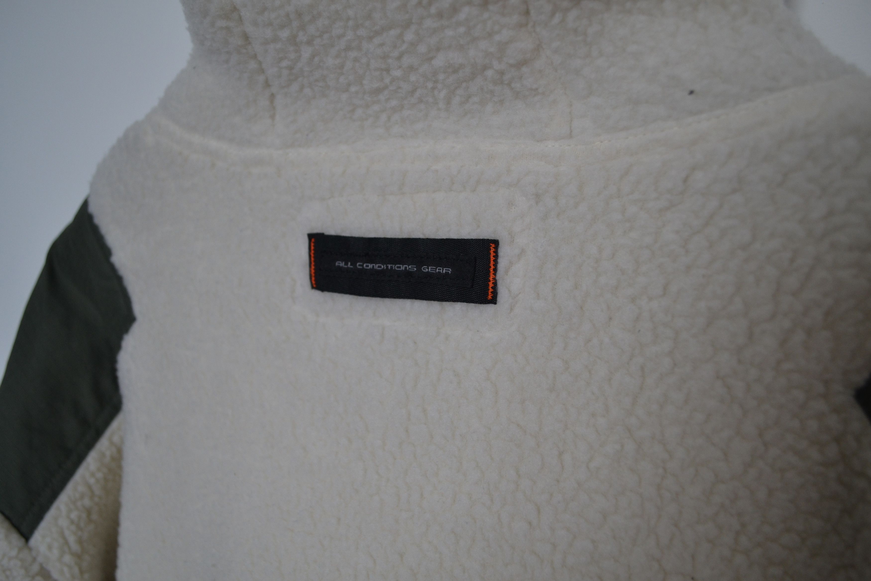 Nike ninja mask fleece sherpa anorak hoodie with nylon details Size US L / EU 52-54 / 3 - 4 Thumbnail