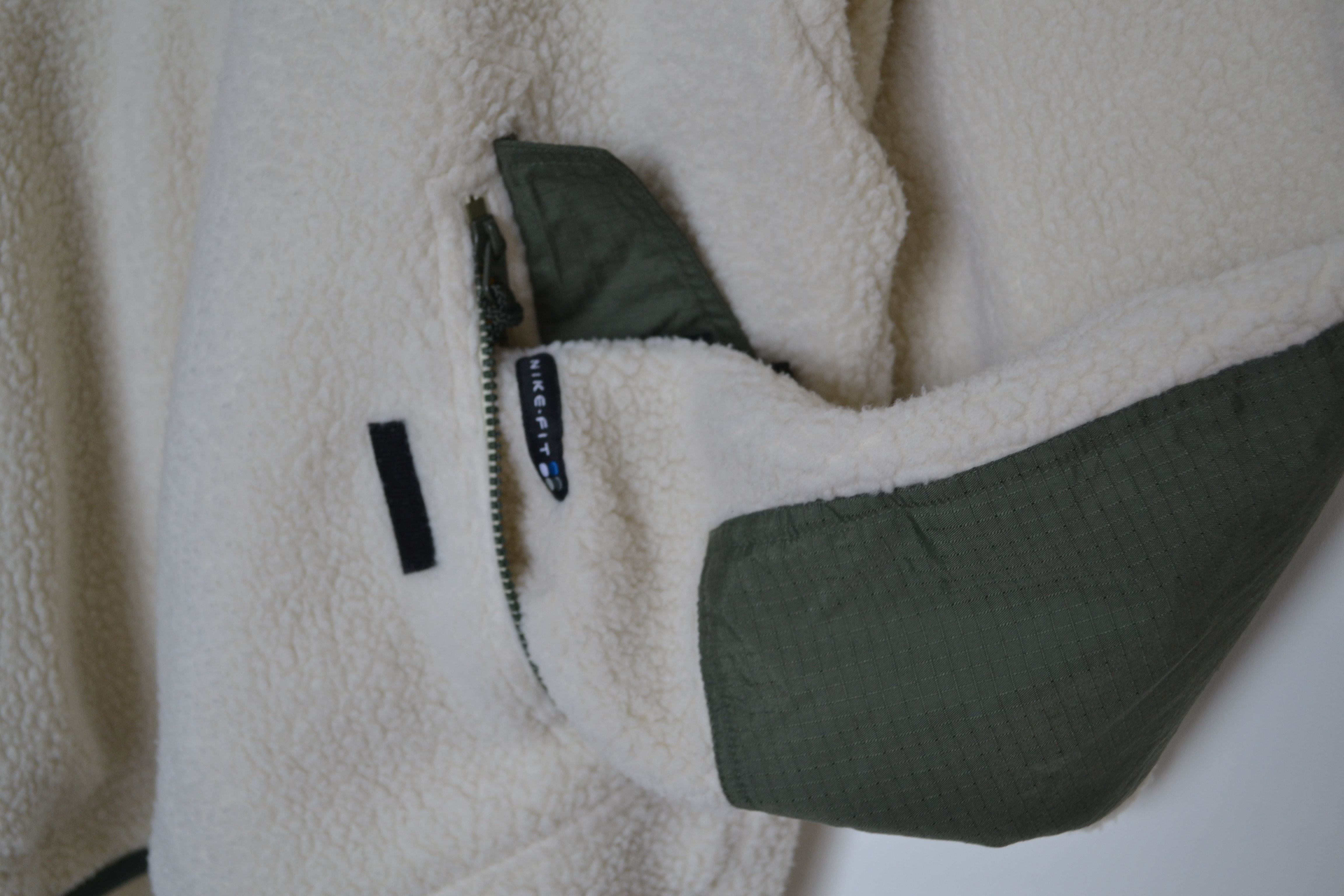 Nike ninja mask fleece sherpa anorak hoodie with nylon details Size US L / EU 52-54 / 3 - 3 Thumbnail