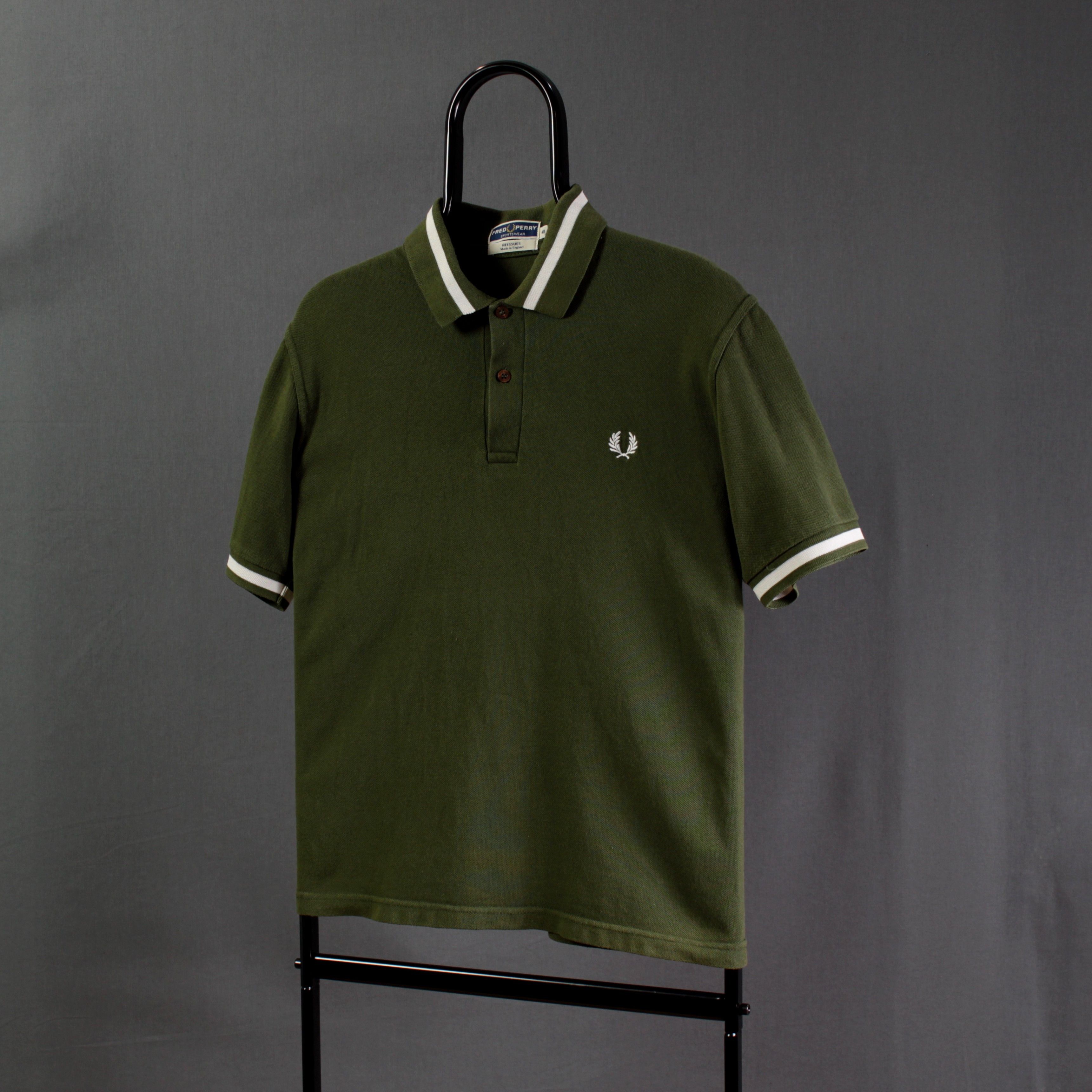 90's Men's Vintage FRED PERRY Polo T-Shirt Green England