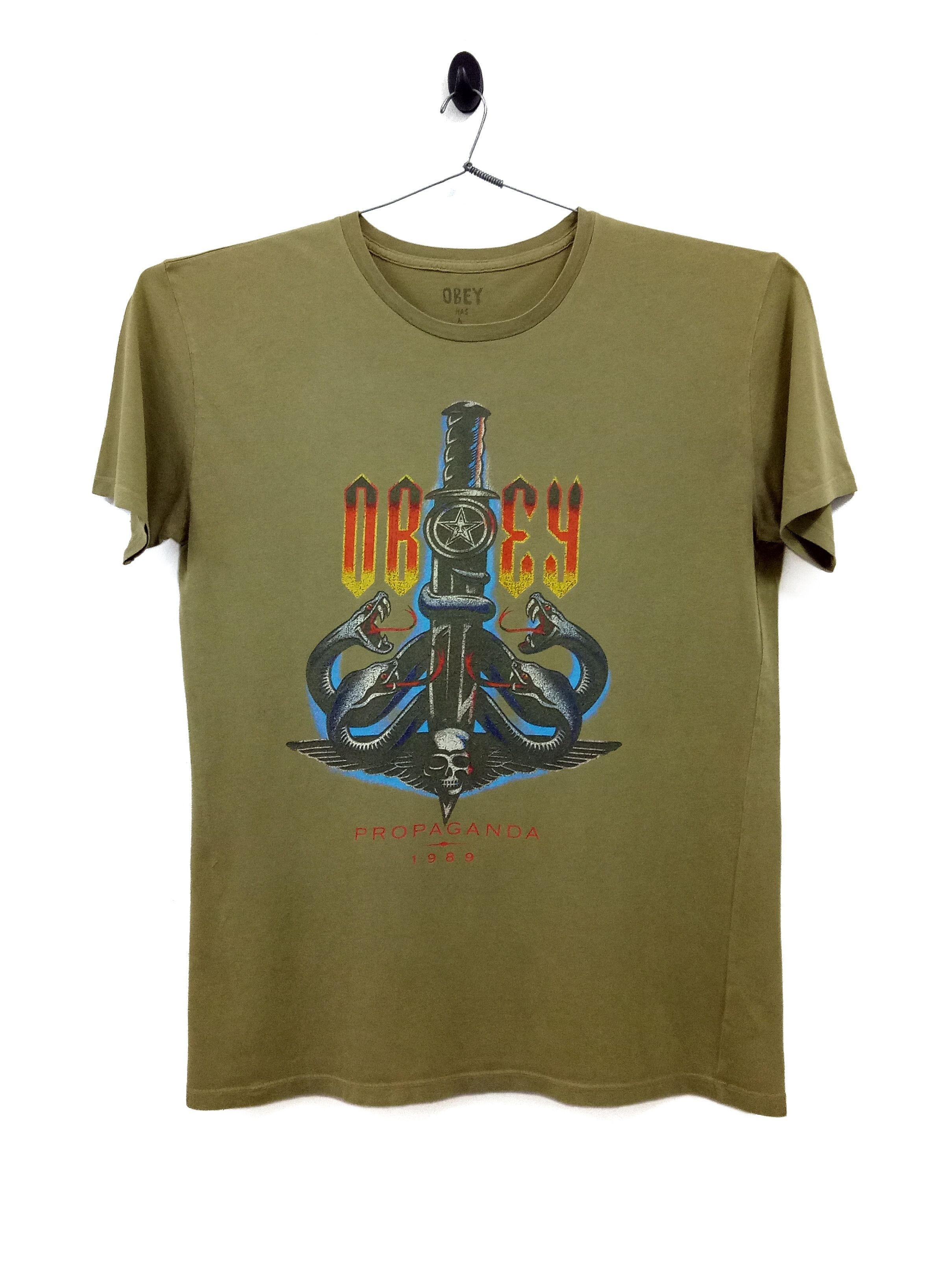 Very Rare Vintage OBEY Has A Posse Propaganda 1989 T-shirts Size US XL / EU 56 / 4 - 4 Thumbnail