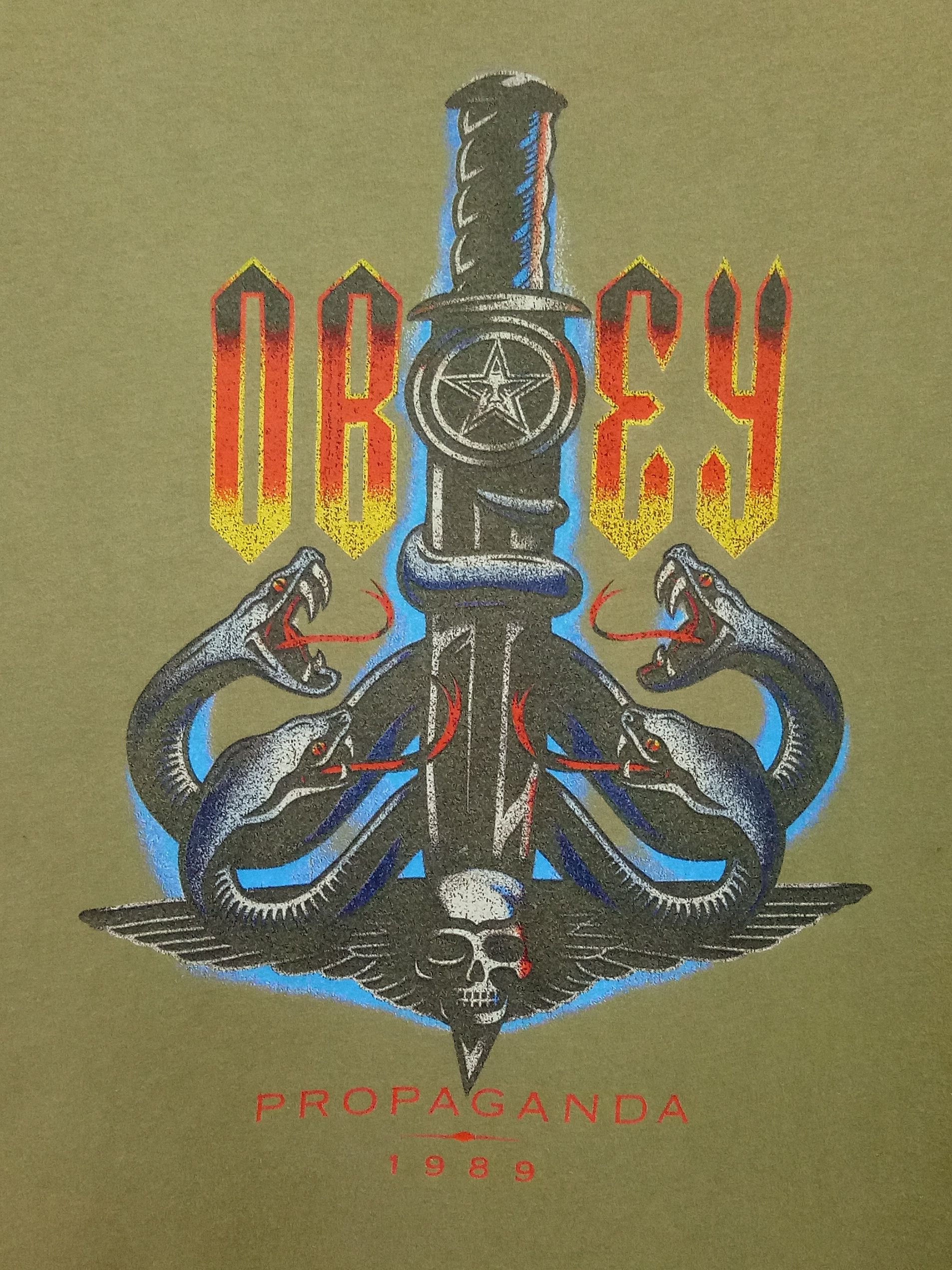 Very Rare Vintage OBEY Has A Posse Propaganda 1989 T-shirts Size US XL / EU 56 / 4 - 2 Preview