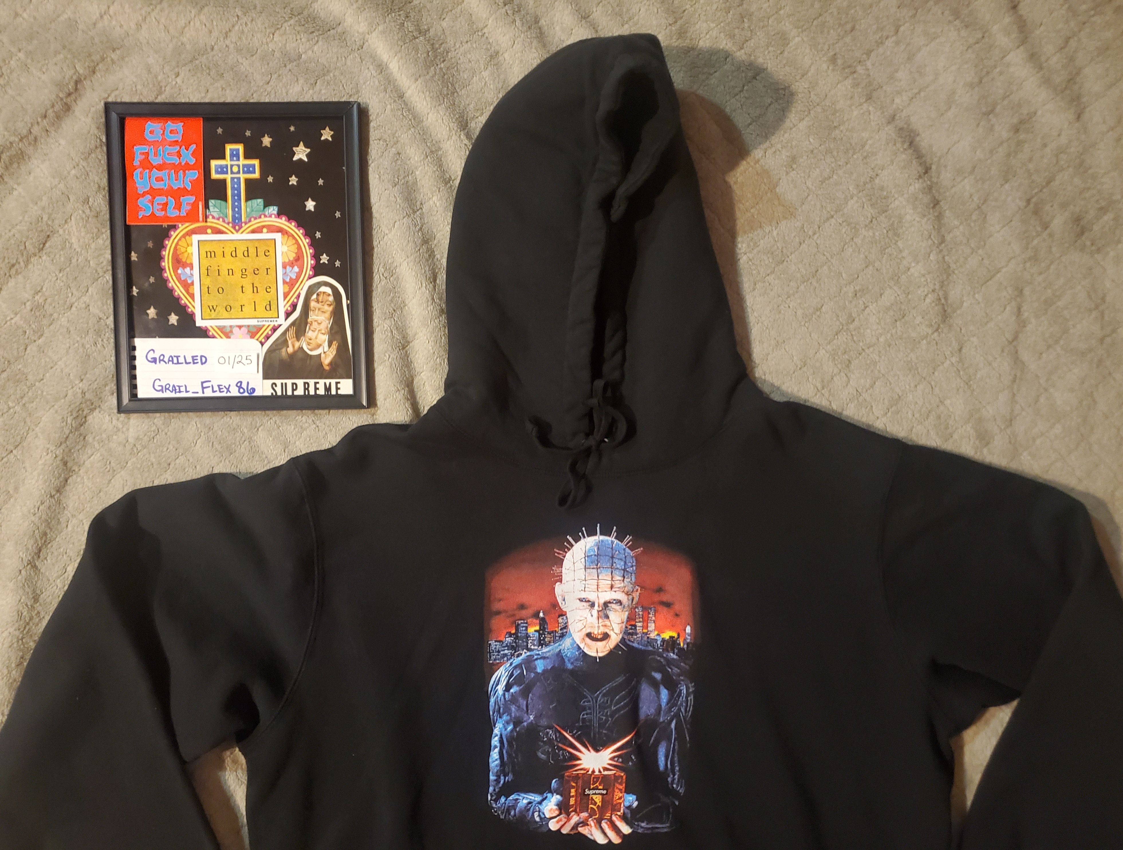 Supreme Supreme x Hellraiser Hell on Earth Hoodie Black XL Grailed