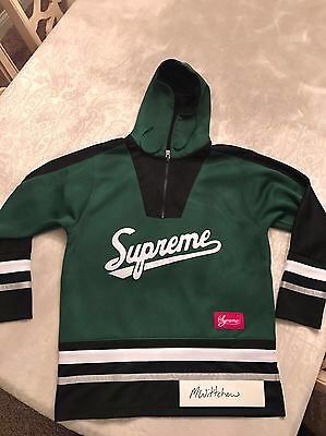 Supreme Supreme 3M Reflective Hooded Hockey Top Green Medium MN