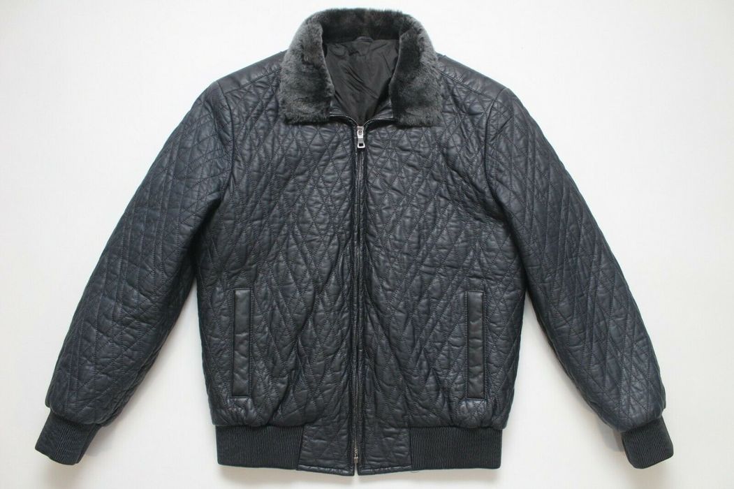 Vintage Final price! GINO PELLINI Leather Jacket Real Fur Italy | Grailed