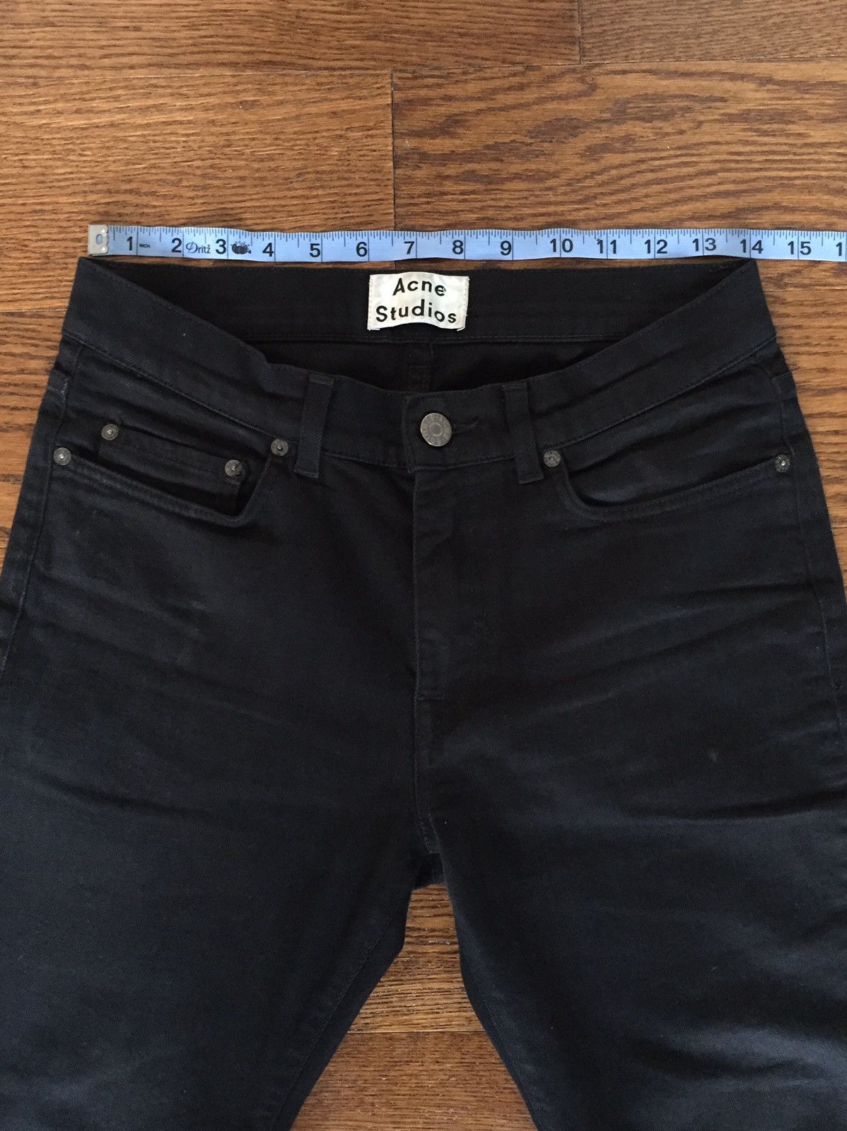 Acne Studios *FINAL DROP* Acne Black Thin Stay Cash Denim Size US 30 / EU 46 - 1 Thumbnail