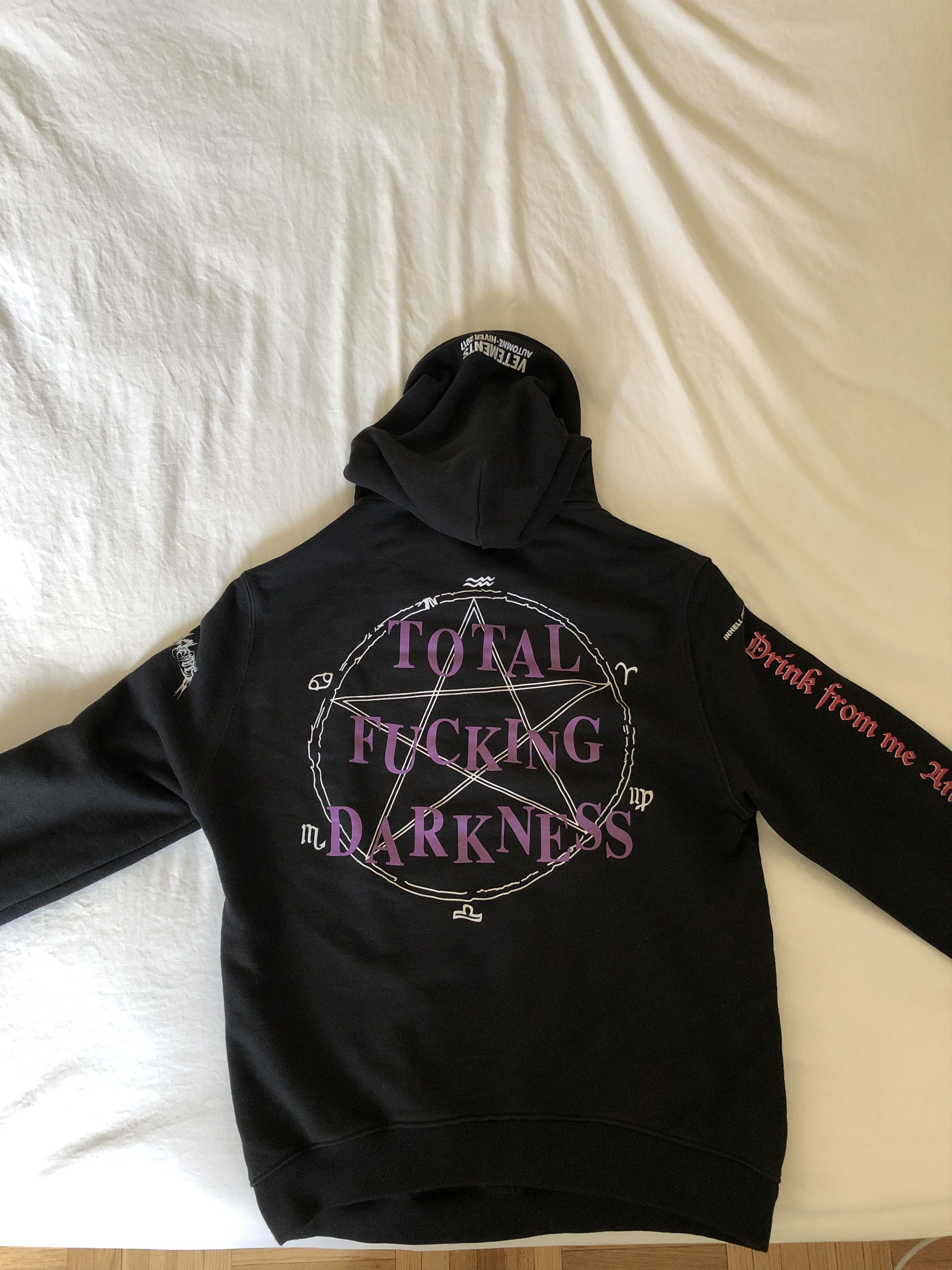 Vetements Total Fucking Darkness Hoodie | Grailed