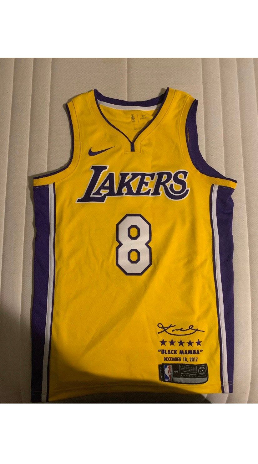 80s KOBE BRYANT + NIKE terry cloth jersey S / los angeles lakers