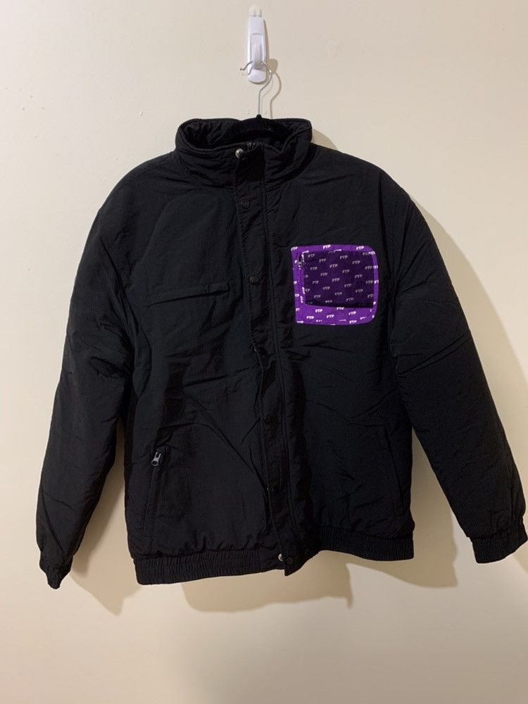 Fuck The Population FTP Purple Mesh Pocket Puffer Jacket | Grailed