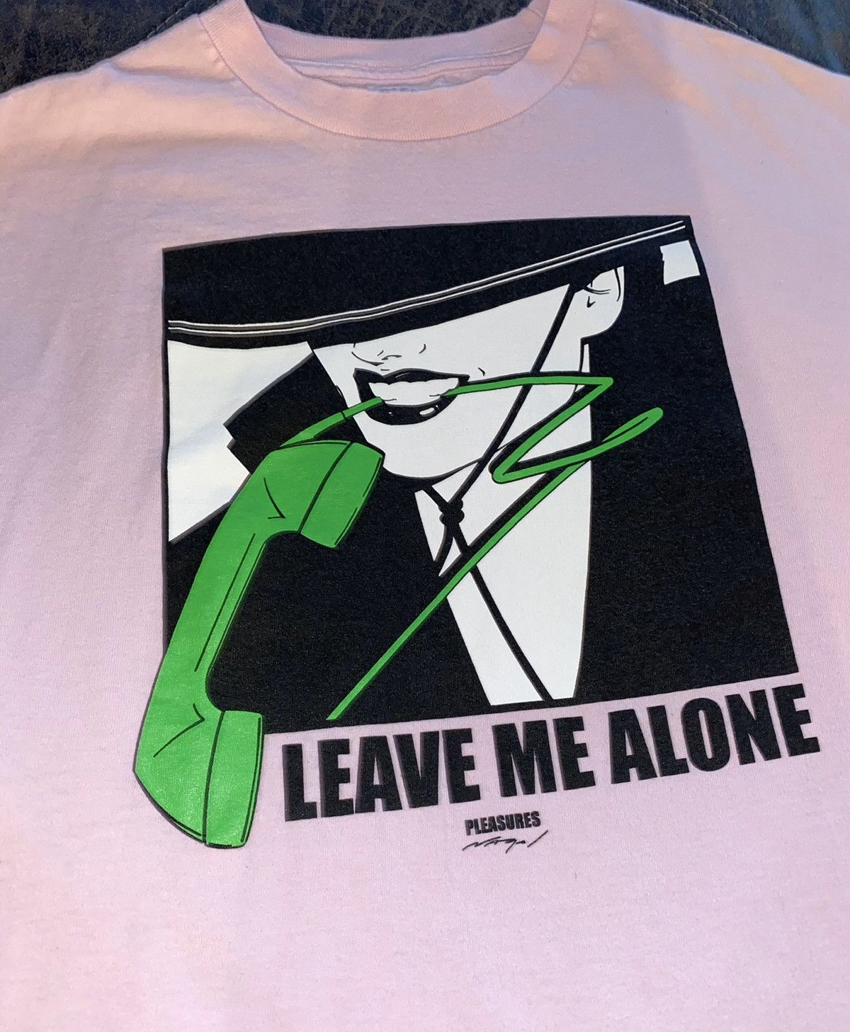 Pleasures Pleasures Now Telephone Leave Me Alone Tee Patrick Nagel Size US M / EU 48-50 / 2 - 2 Thumbnail