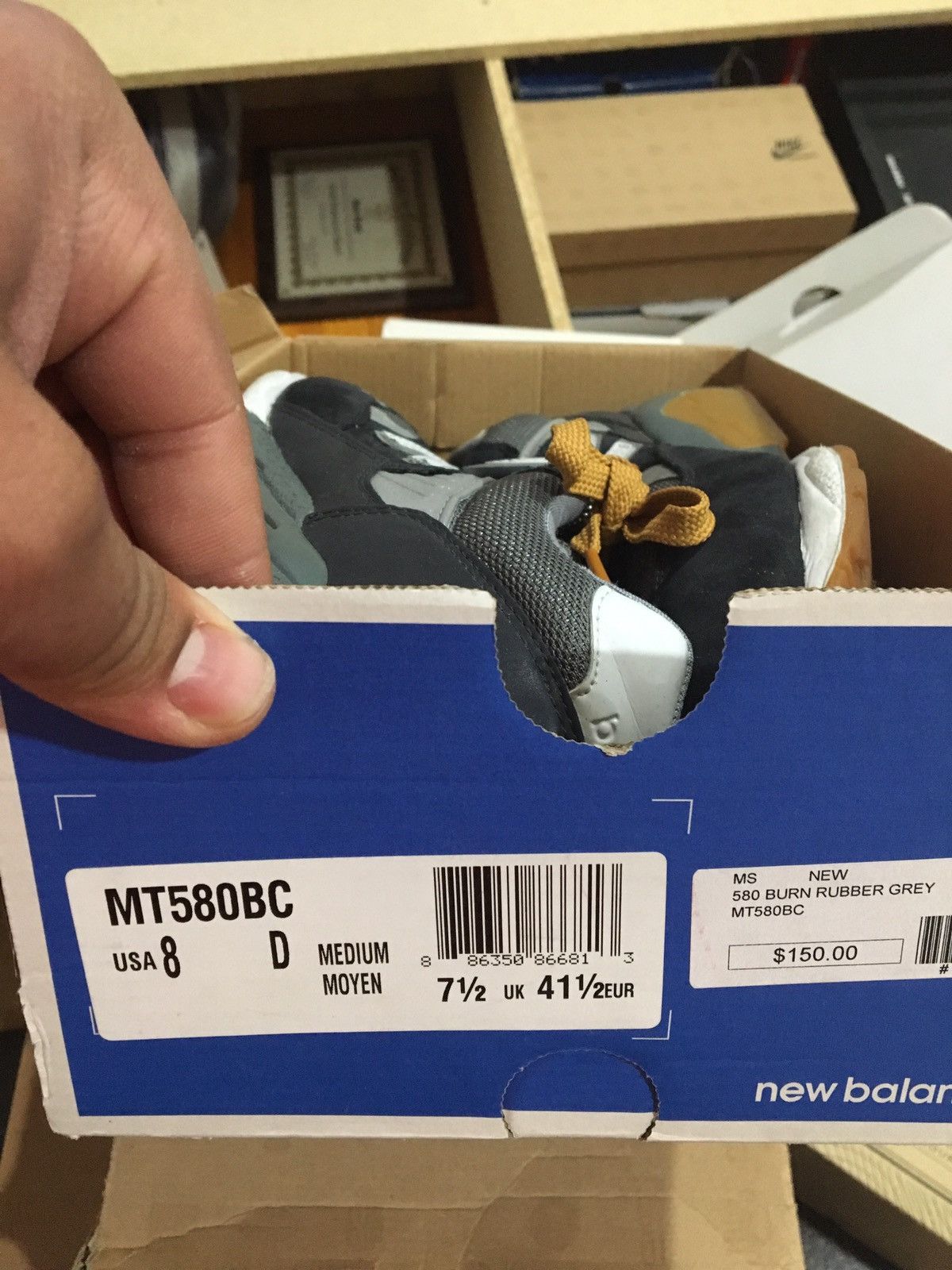 New Balance New Balance X Burn Rubber 580 Blue Collar