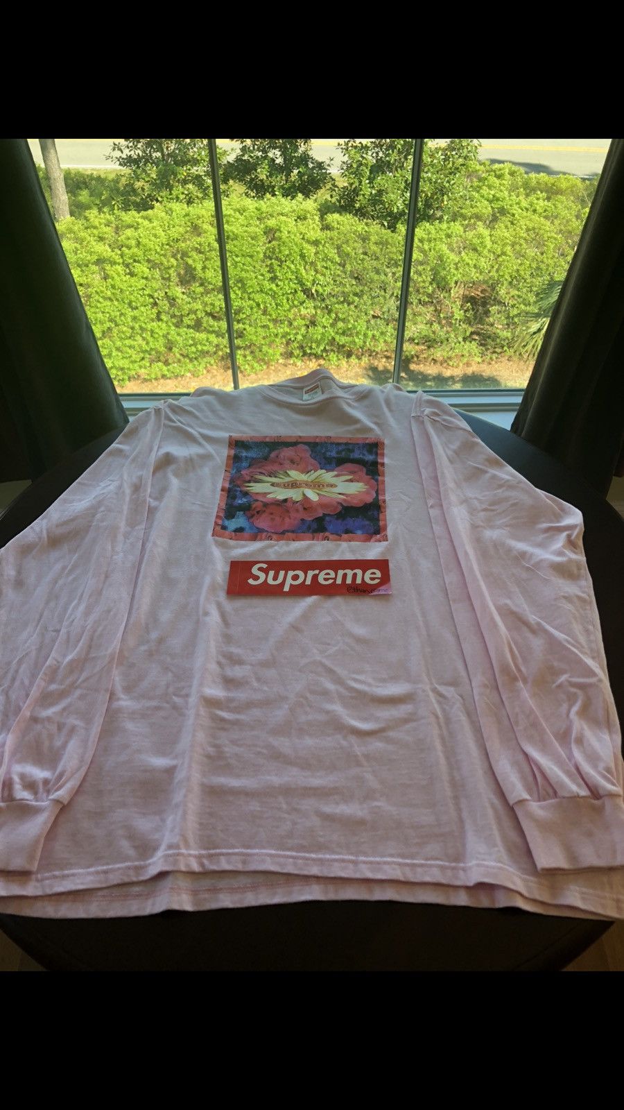 Pink Supreme Bloom Flower Long Sleeve Tee