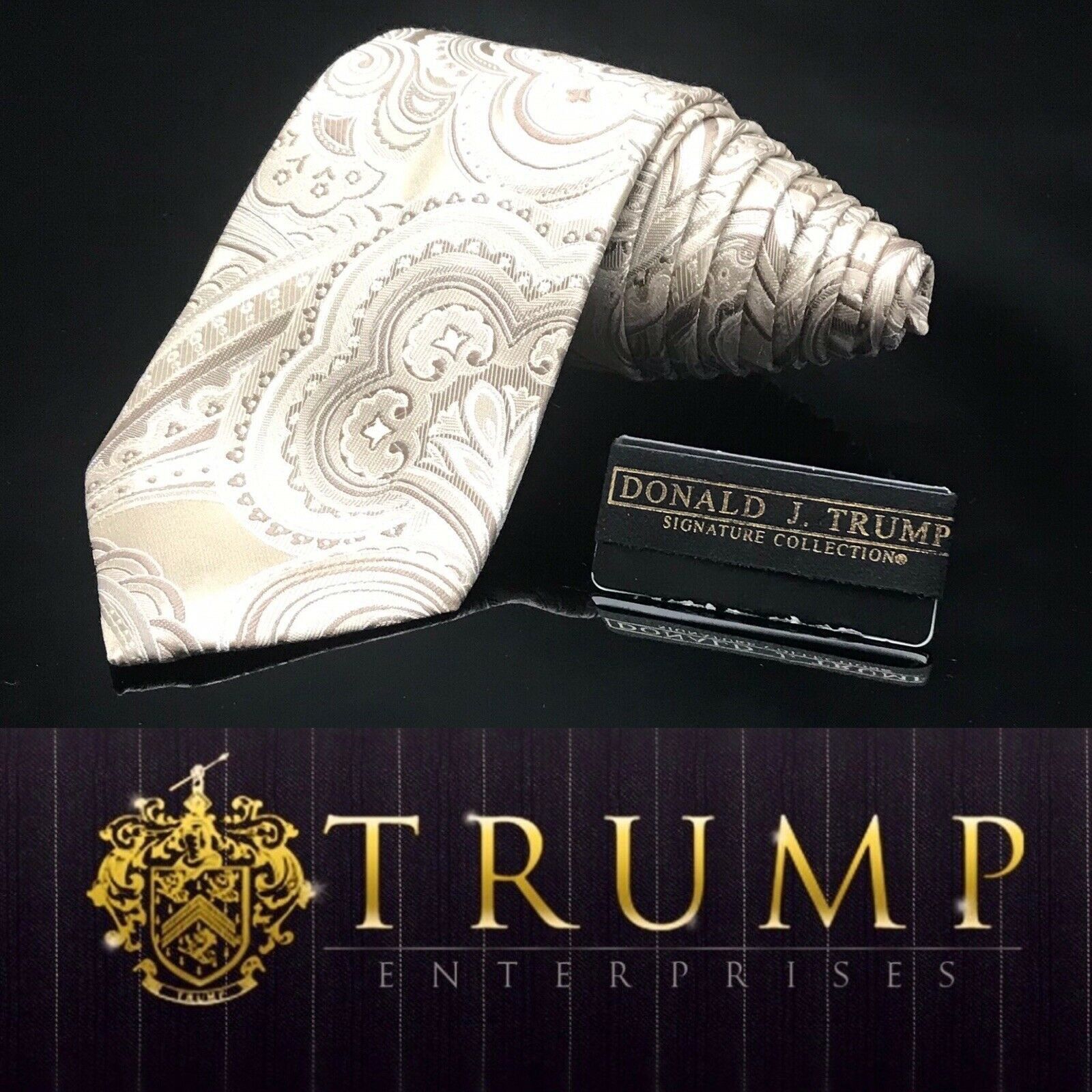 DONALD TRUMP~ SIGNATURE COLLECTION Paisley Signature TIE