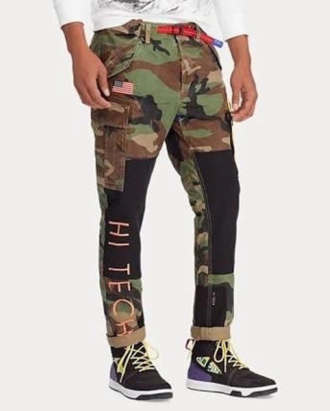 Hi tech camo cargo fashion pant