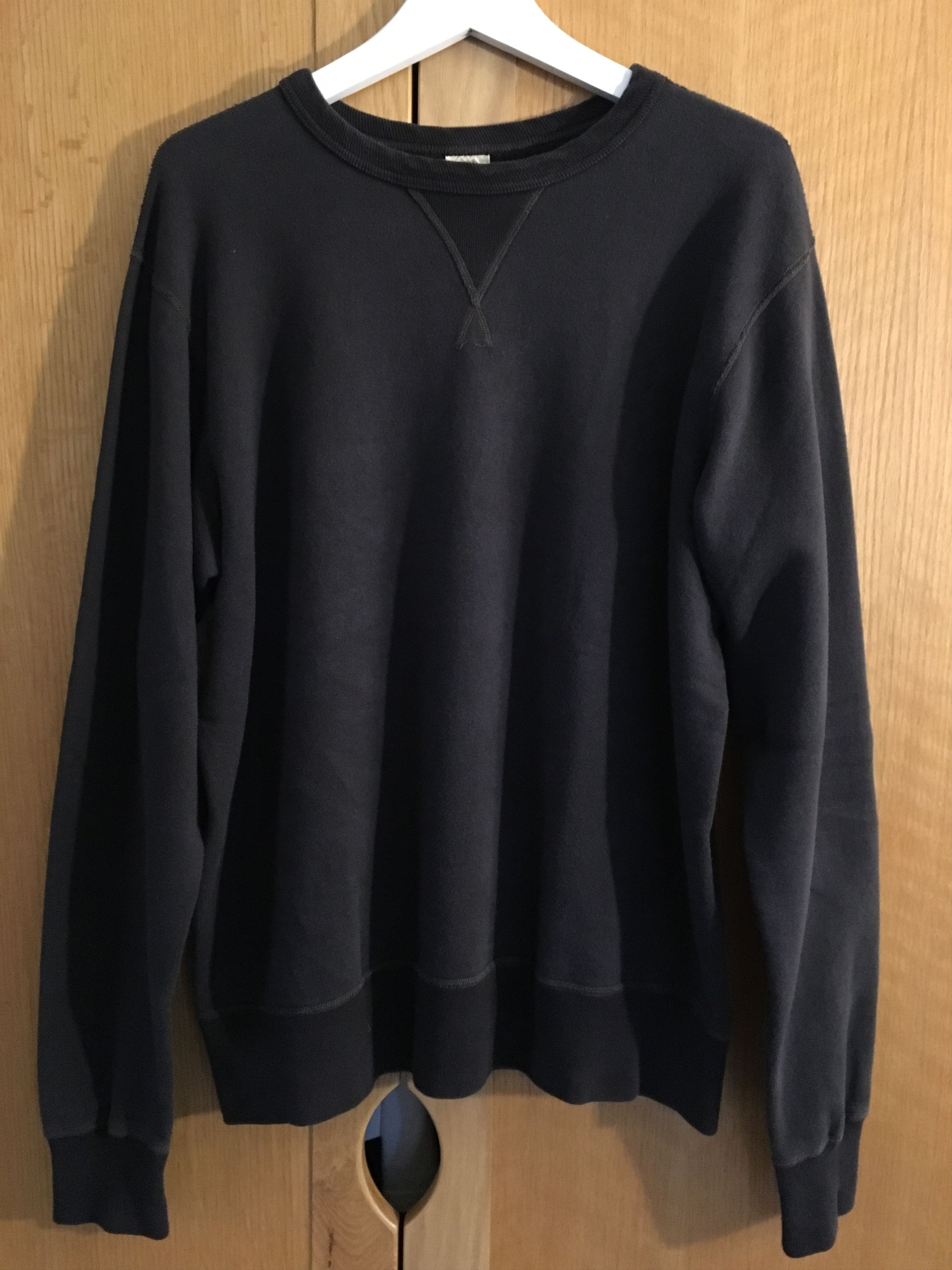 Buzz Rickson's Loopback Crew Sweatshirt In Dark Grey FINAL DROP Size US XL / EU 56 / 4 - 1 Thumbnail