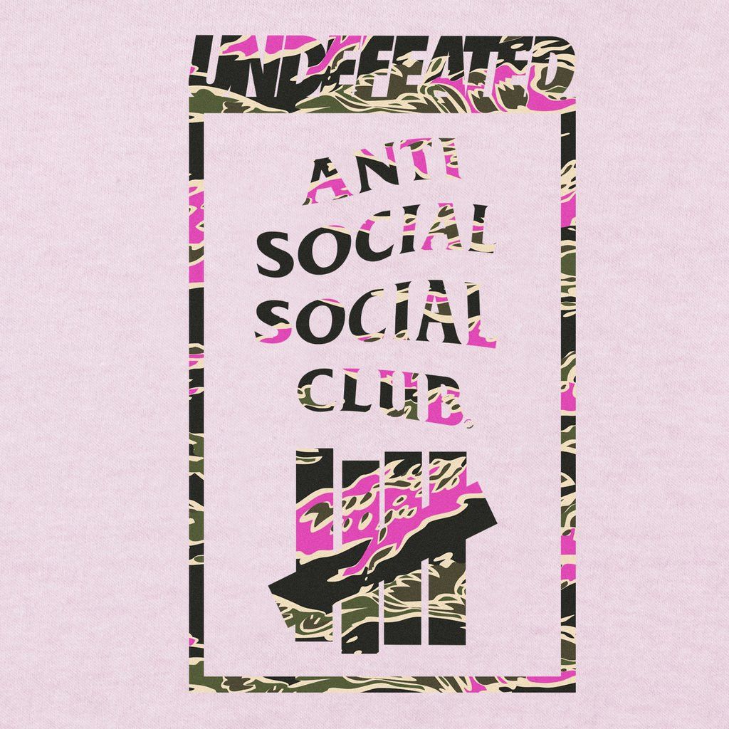 人気話題 ANTI SOCIAL SOCIAL CLUB x UNDEFEATED 2015. PINK TEE Anti Social Social Club × Undefeated Anti Social Social Club